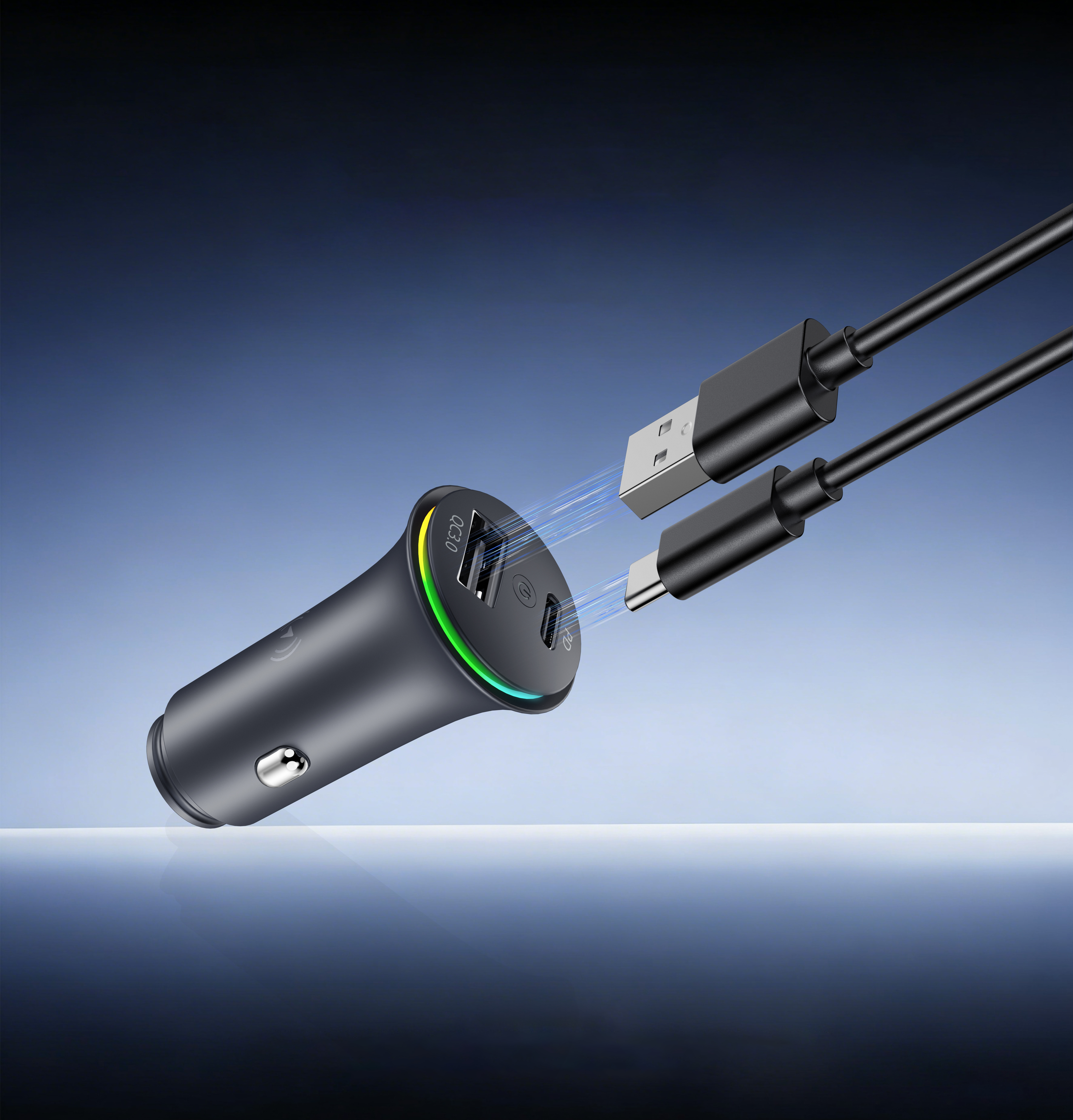 Car charger with tracking locator，