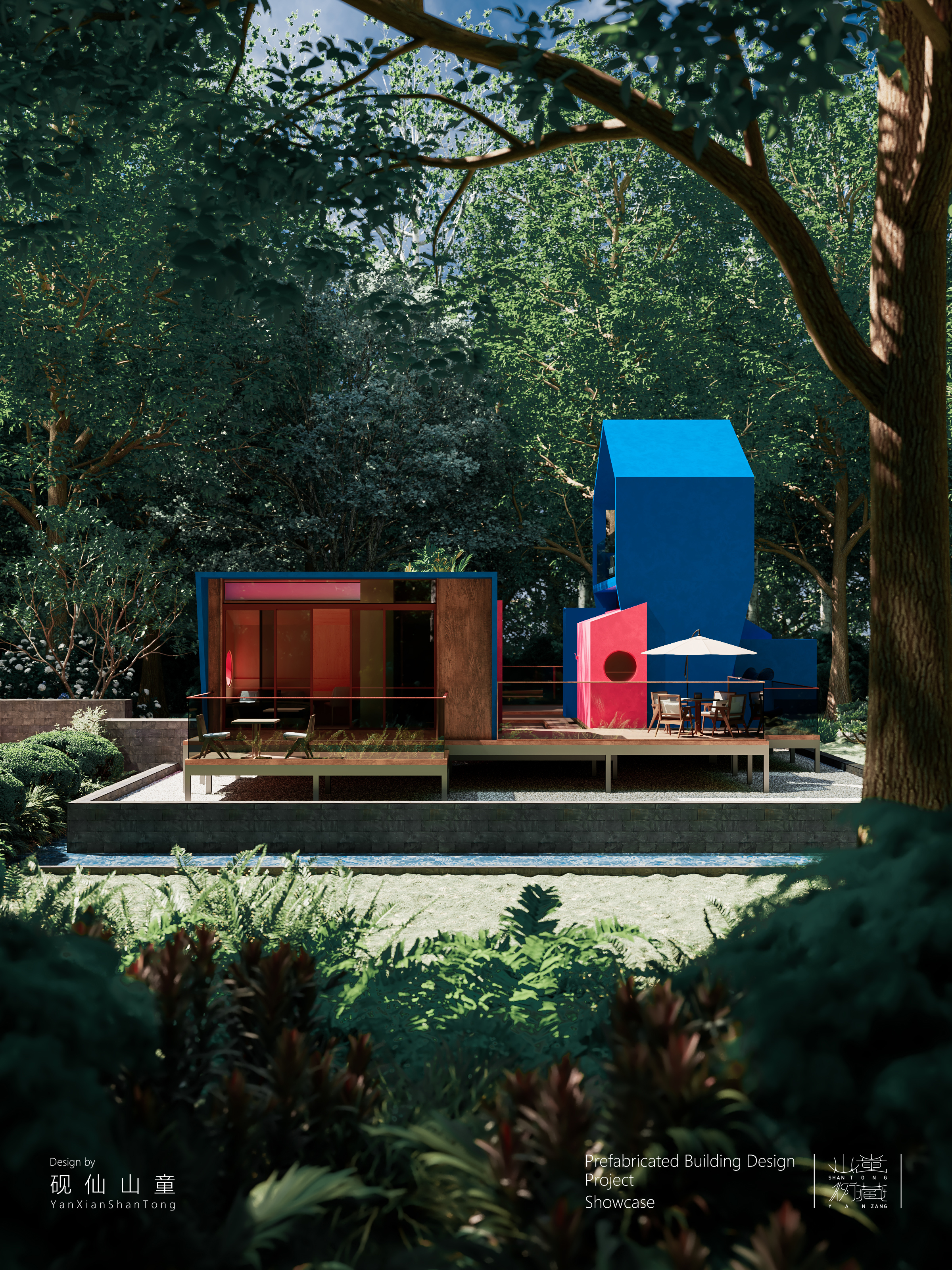 Prefabricated Building，Outdoor architecture，Outdoor house，environmental design，building design，space design ，Modular building，Home stay，