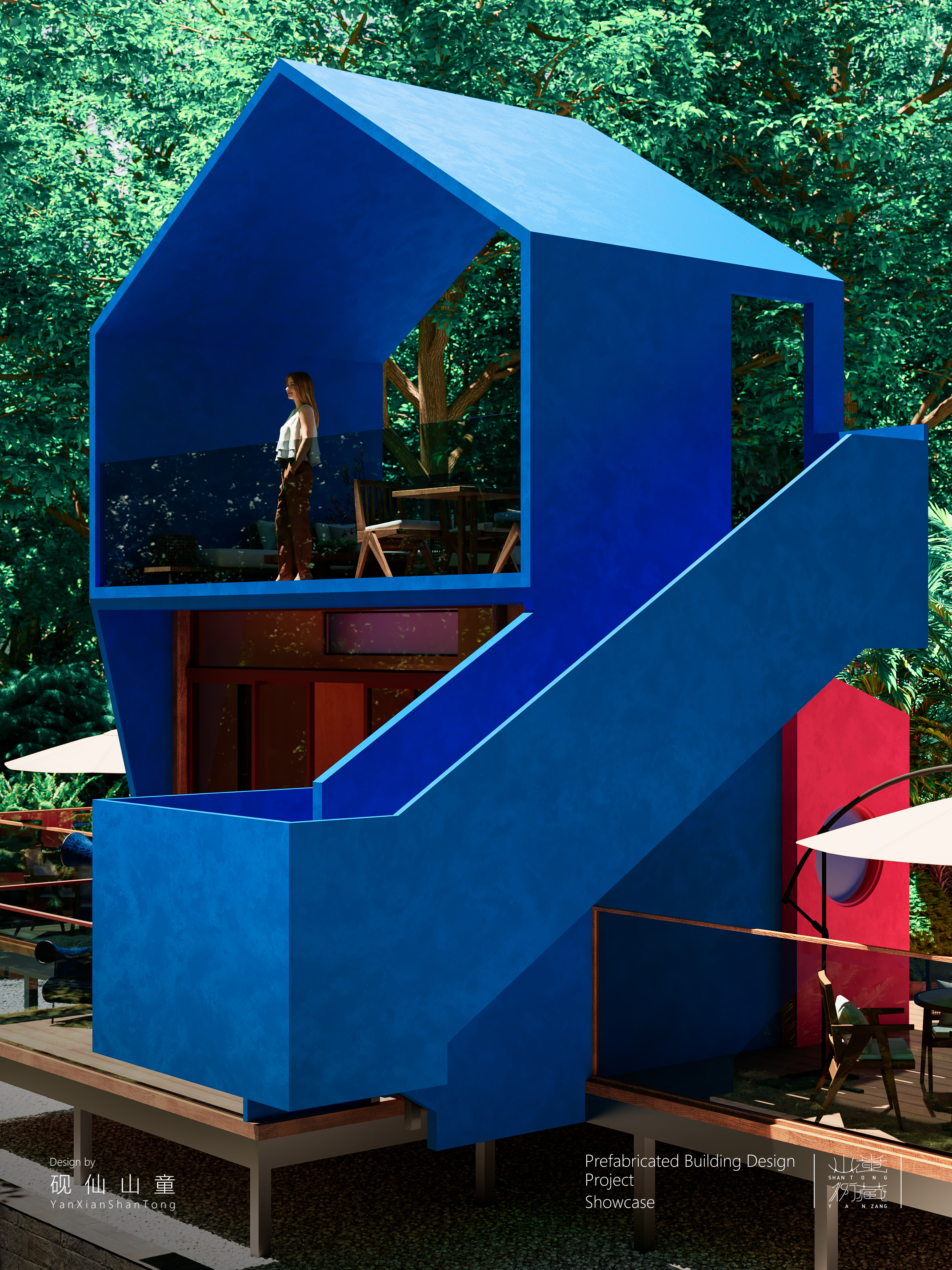 Prefabricated Building，Outdoor architecture，Outdoor house，environmental design，building design，space design ，Modular building，Home stay，