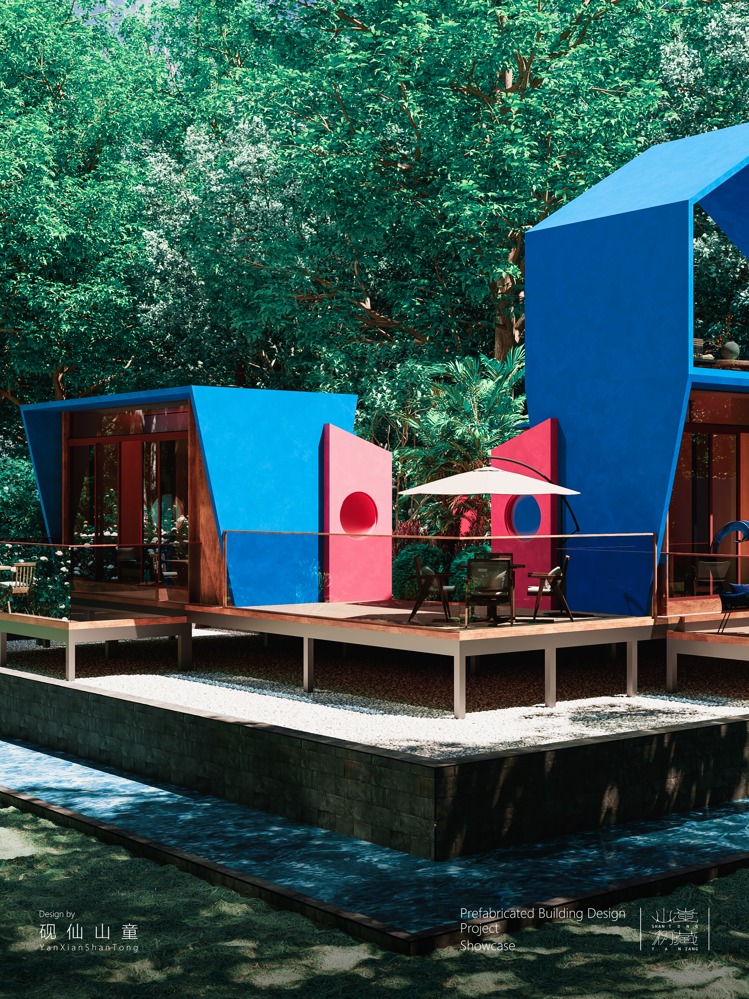 Prefabricated Building，Outdoor architecture，Outdoor house，environmental design，building design，space design ，Modular building，Home stay，