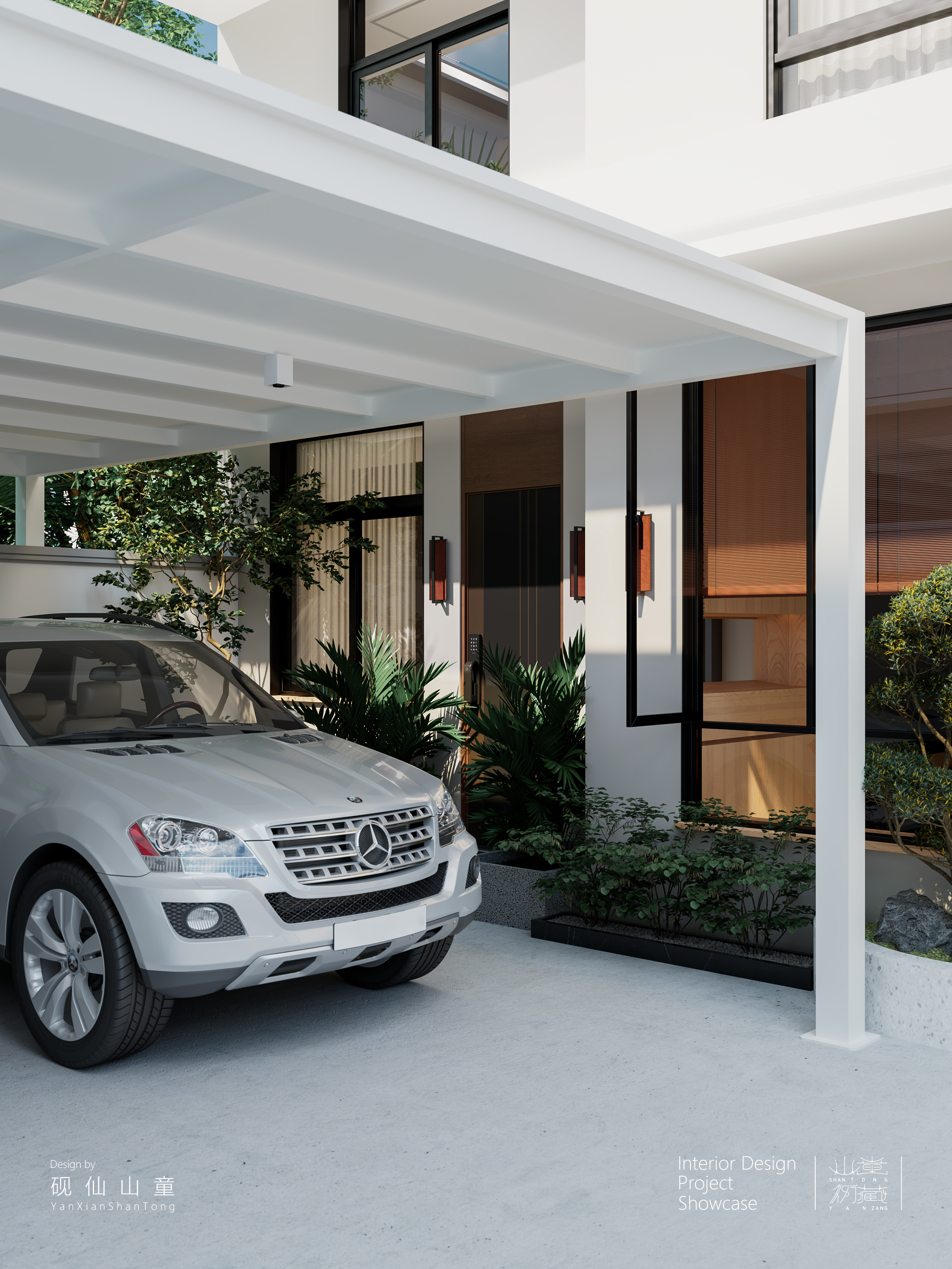 Self-built house，Rural self-built houses，Self-built house renovation，Interior design，design sketch，bedroom，a living room，garden，