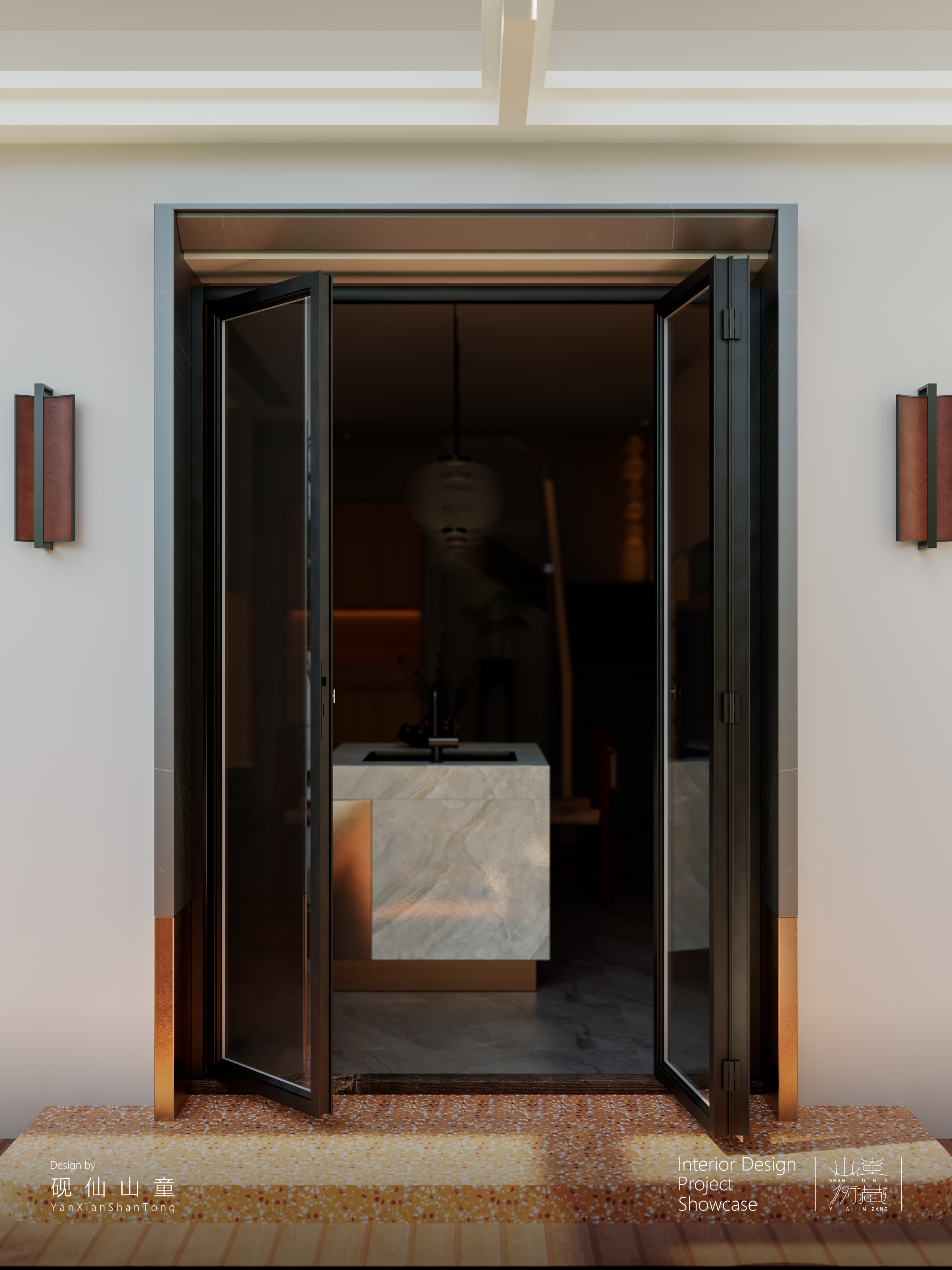 Self-built house，Rural self-built houses，Self-built house renovation，Interior design，design sketch，bedroom，a living room，garden，