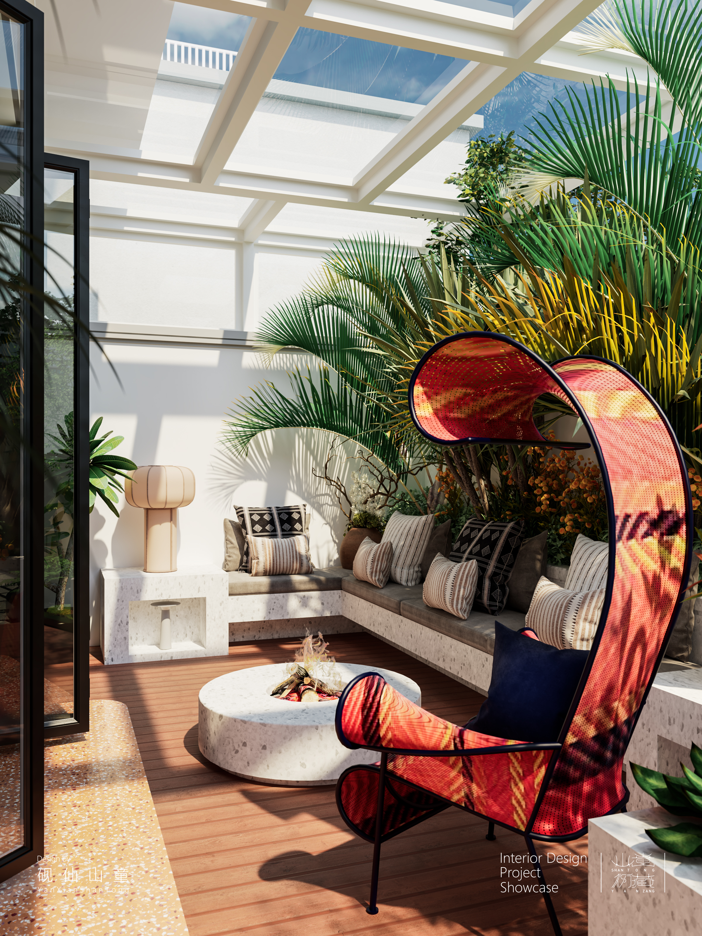 Self-built house，Rural self-built houses，Self-built house renovation，Interior design，design sketch，bedroom，a living room，garden，