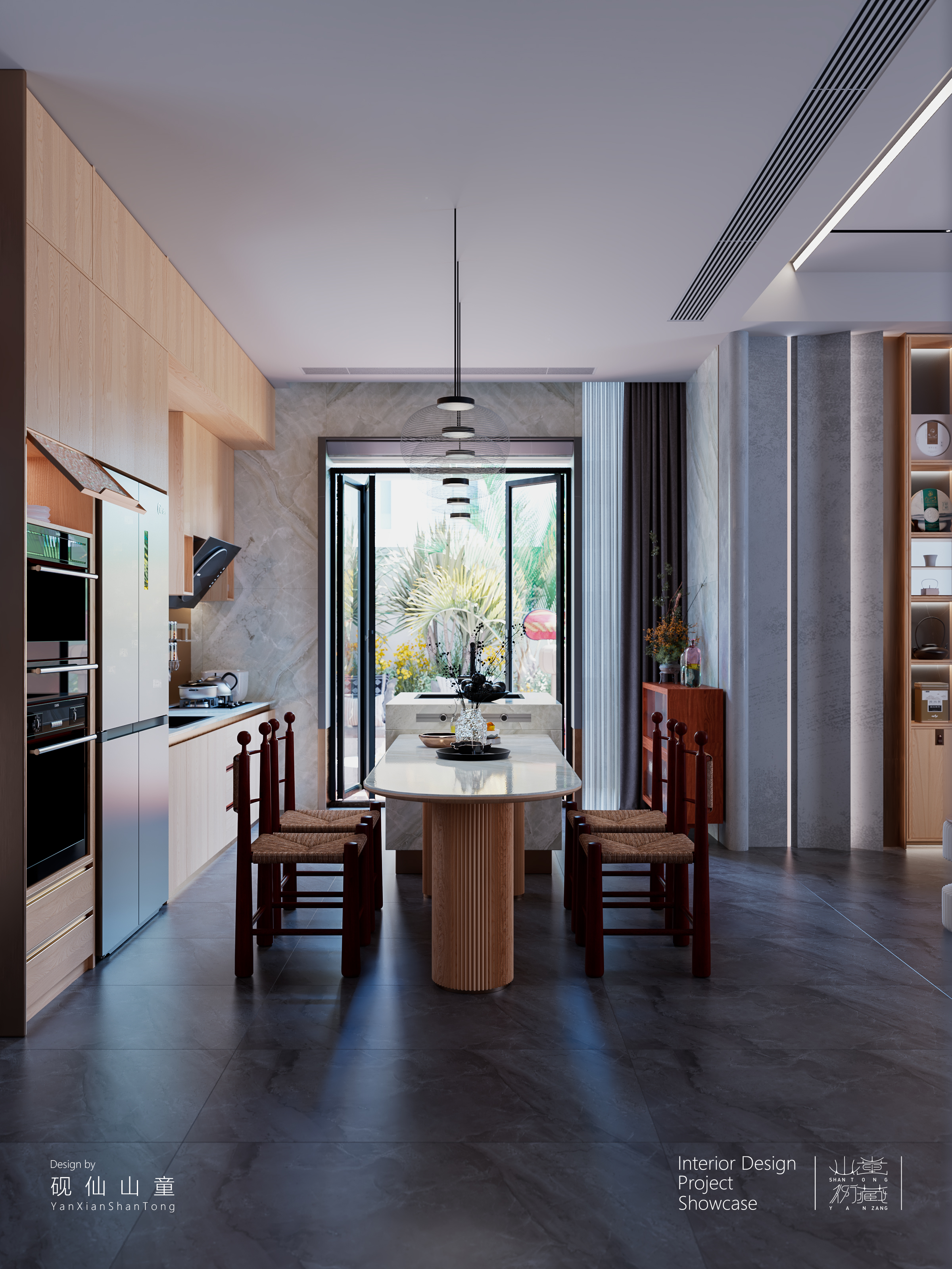 Self-built house，Rural self-built houses，Self-built house renovation，Interior design，design sketch，bedroom，a living room，garden，