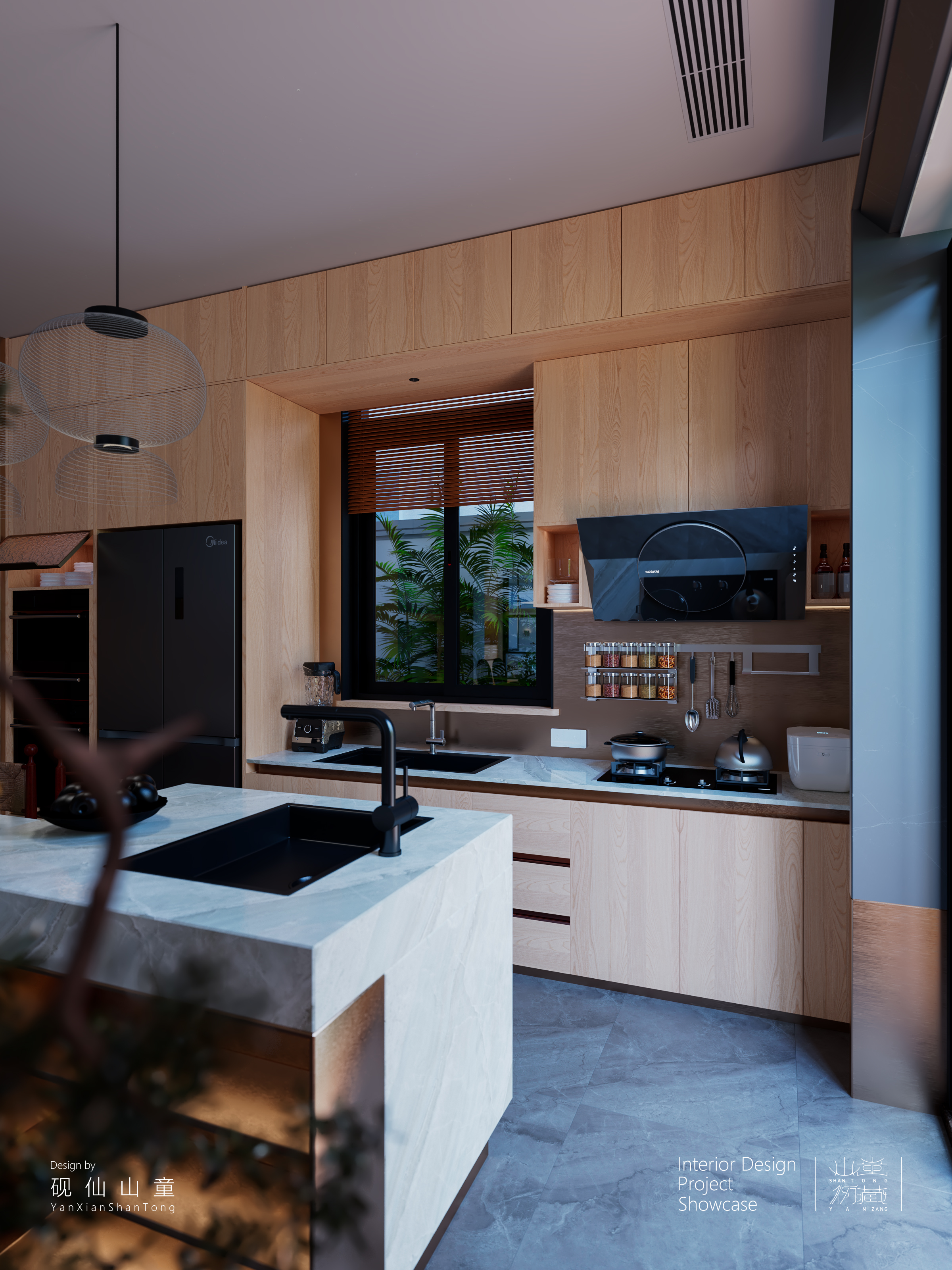 Self-built house，Rural self-built houses，Self-built house renovation，Interior design，design sketch，bedroom，a living room，garden，