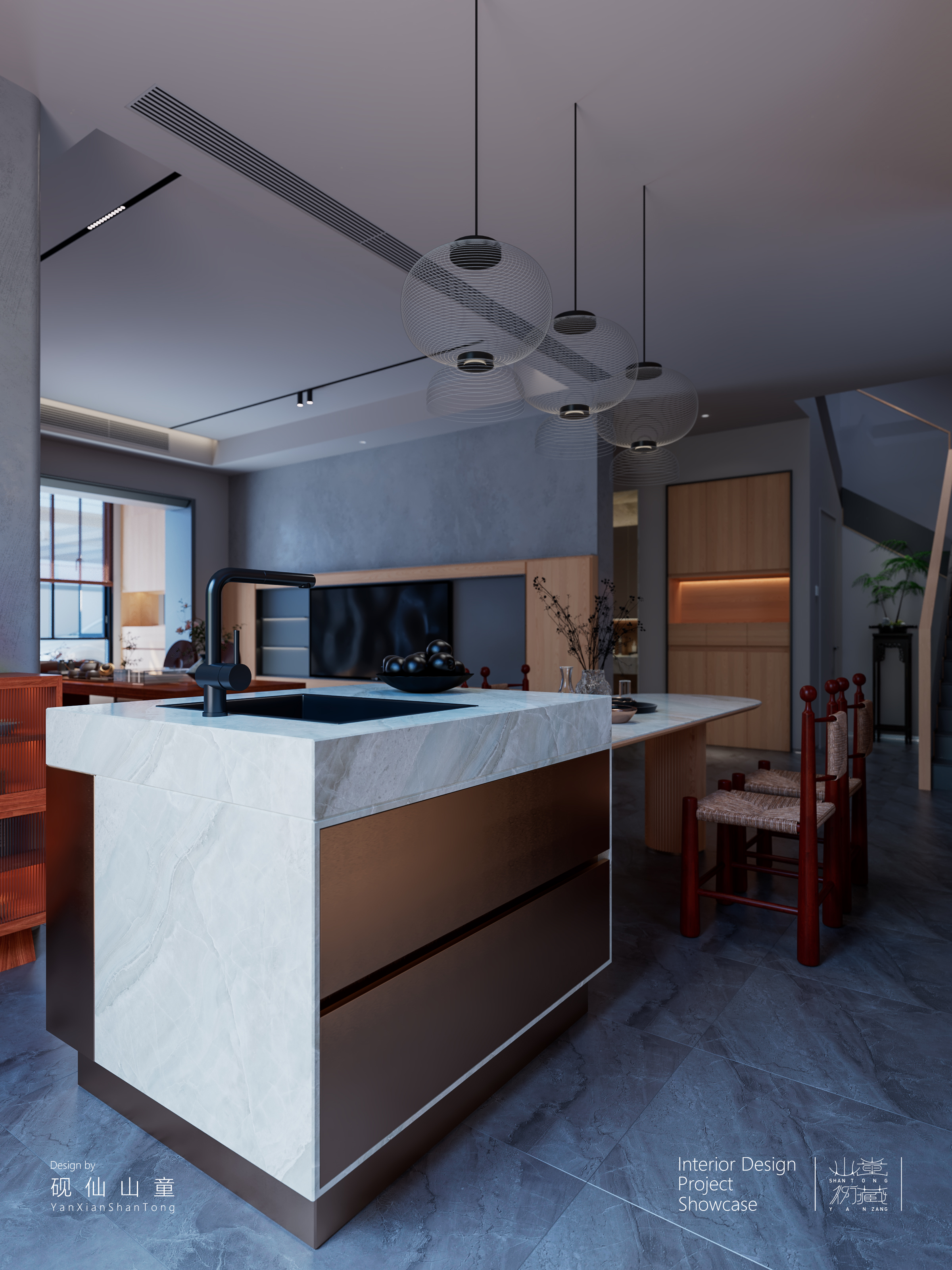 Self-built house，Rural self-built houses，Self-built house renovation，Interior design，design sketch，bedroom，a living room，garden，