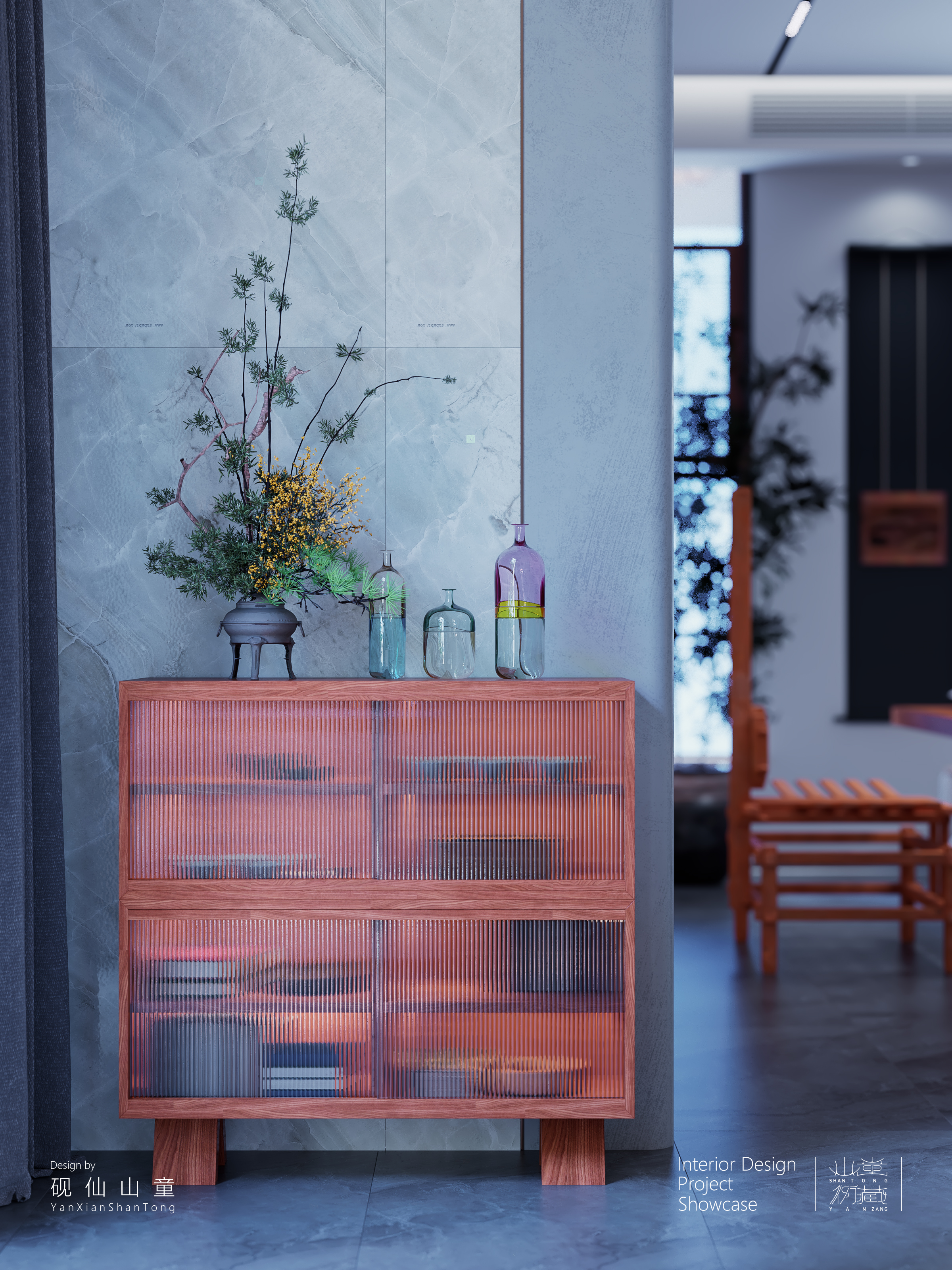 Self-built house，Rural self-built houses，Self-built house renovation，Interior design，design sketch，bedroom，a living room，garden，