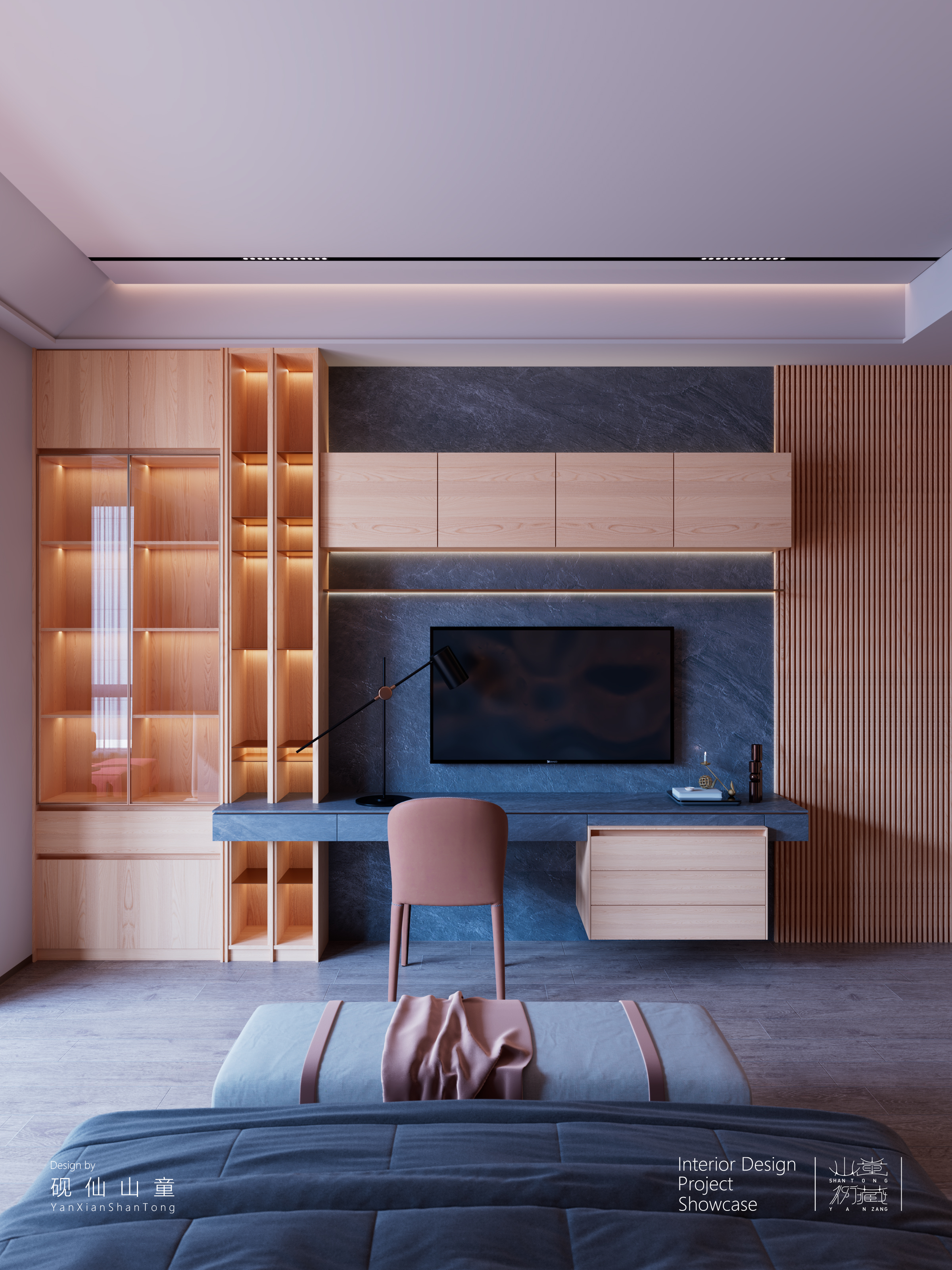 Self-built house，Rural self-built houses，Self-built house renovation，Interior design，design sketch，bedroom，a living room，garden，