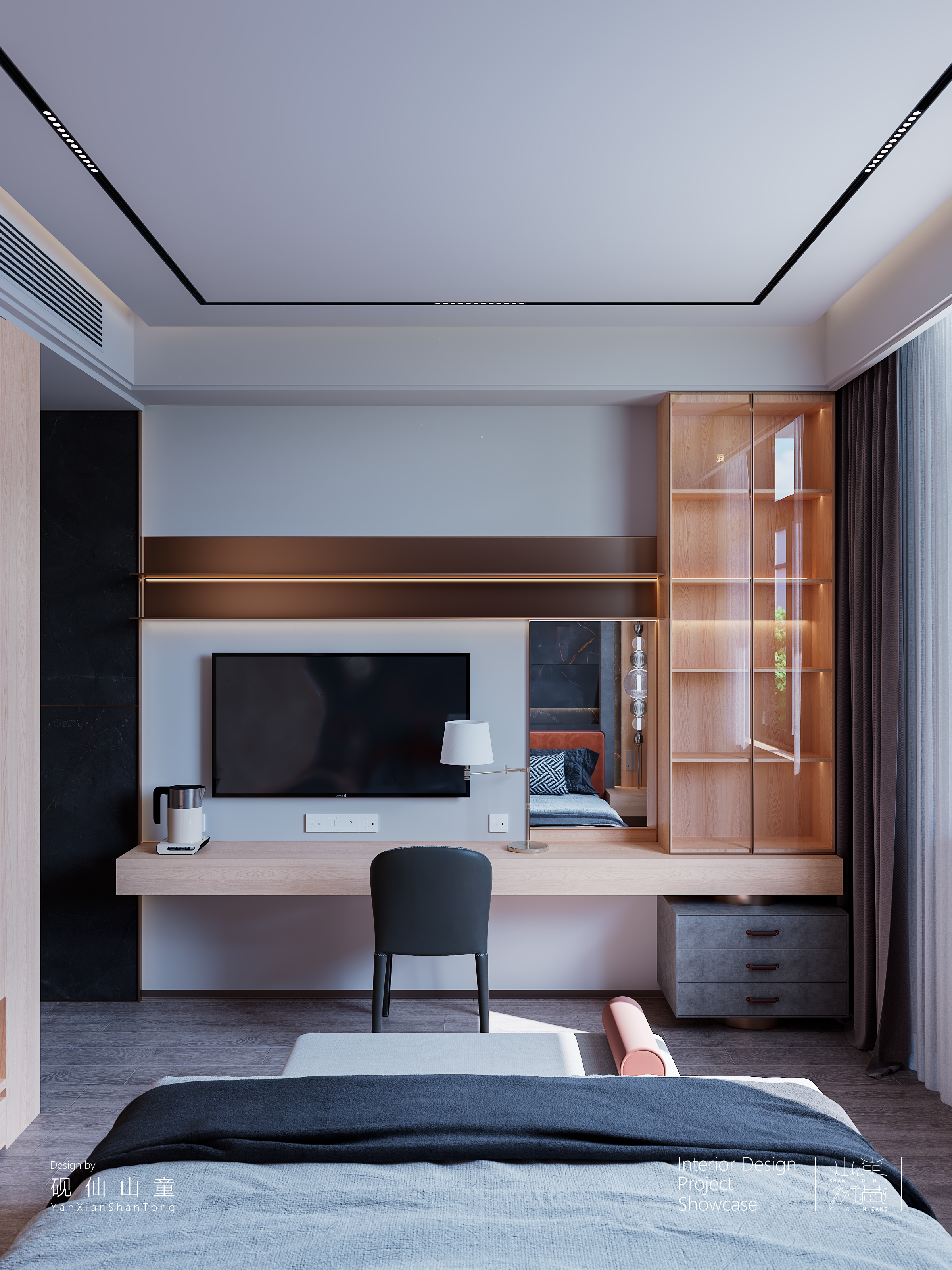 Self-built house，Rural self-built houses，Self-built house renovation，Interior design，design sketch，bedroom，a living room，garden，