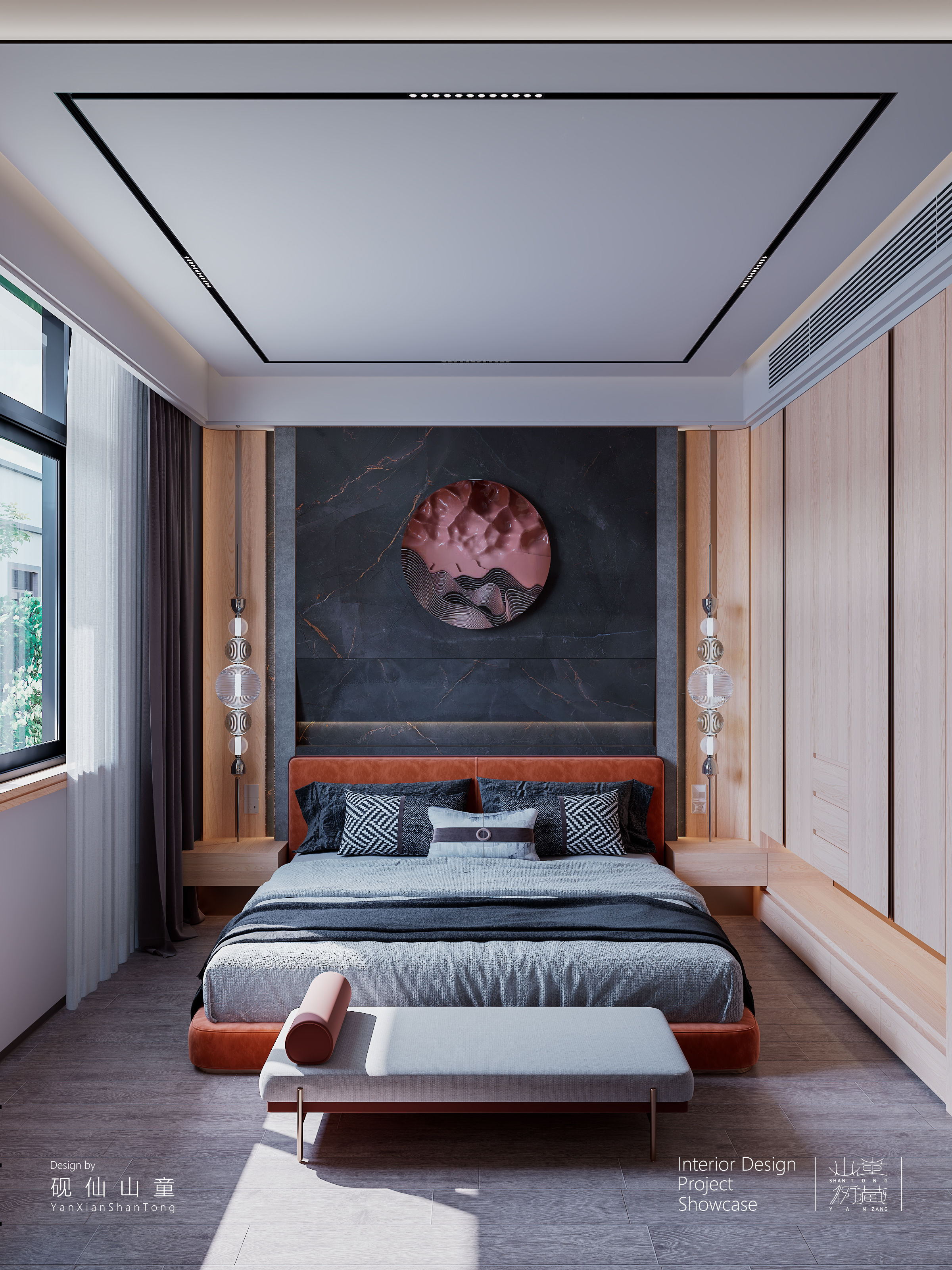 Self-built house，Rural self-built houses，Self-built house renovation，Interior design，design sketch，bedroom，a living room，garden，