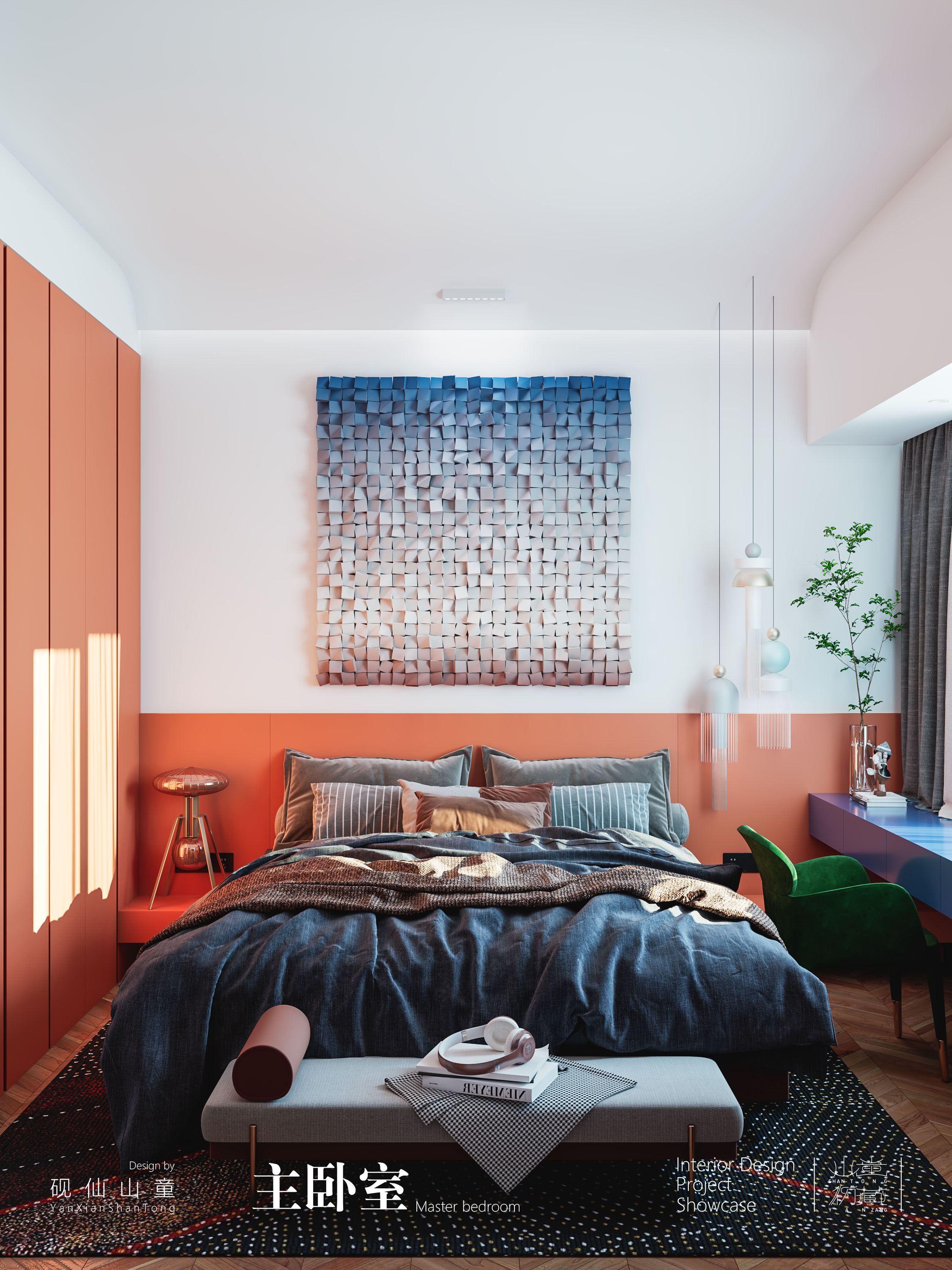 Interior design，bedroom，a living room，TOILET，Whole case design，Custom furniture，Soft turn design，Decoration design，