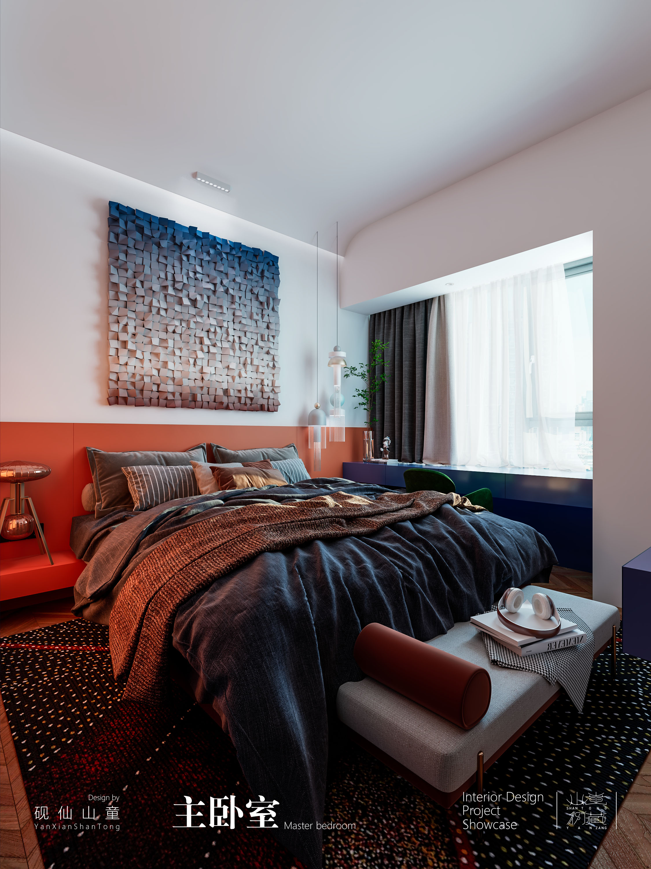 Interior design，bedroom，a living room，TOILET，Whole case design，Custom furniture，Soft turn design，Decoration design，