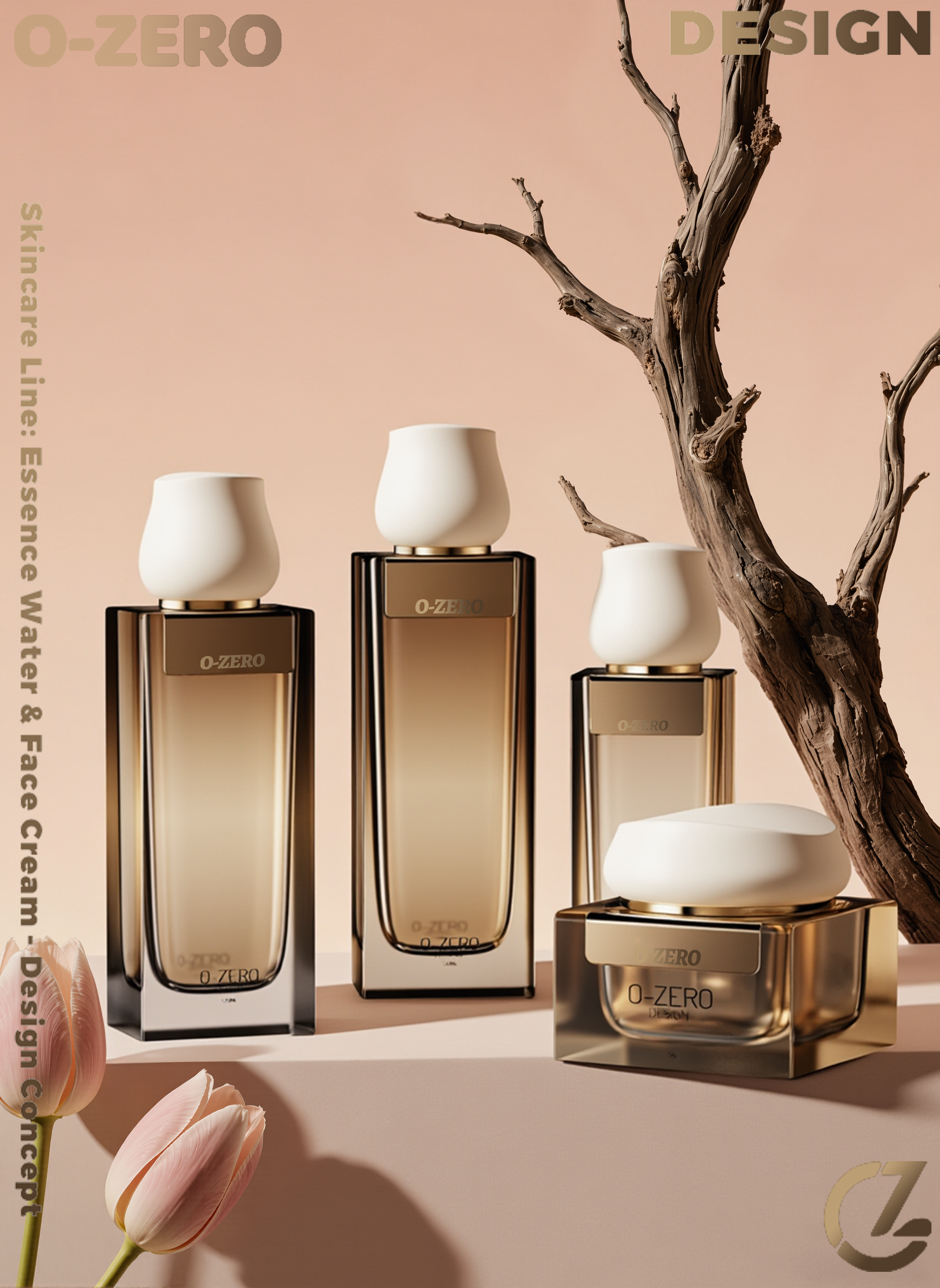 Beauty makeup，tulips，skin care products，Perfume，Packing material，