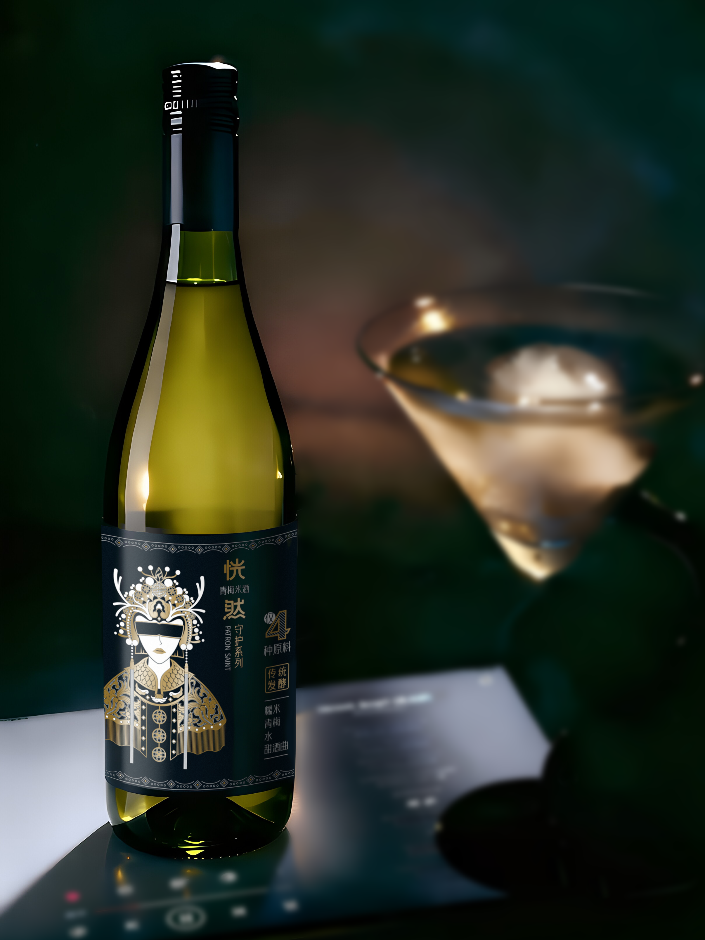 Wine packaging，Chinese style，plane，Zeng Ling，Moment creativity，