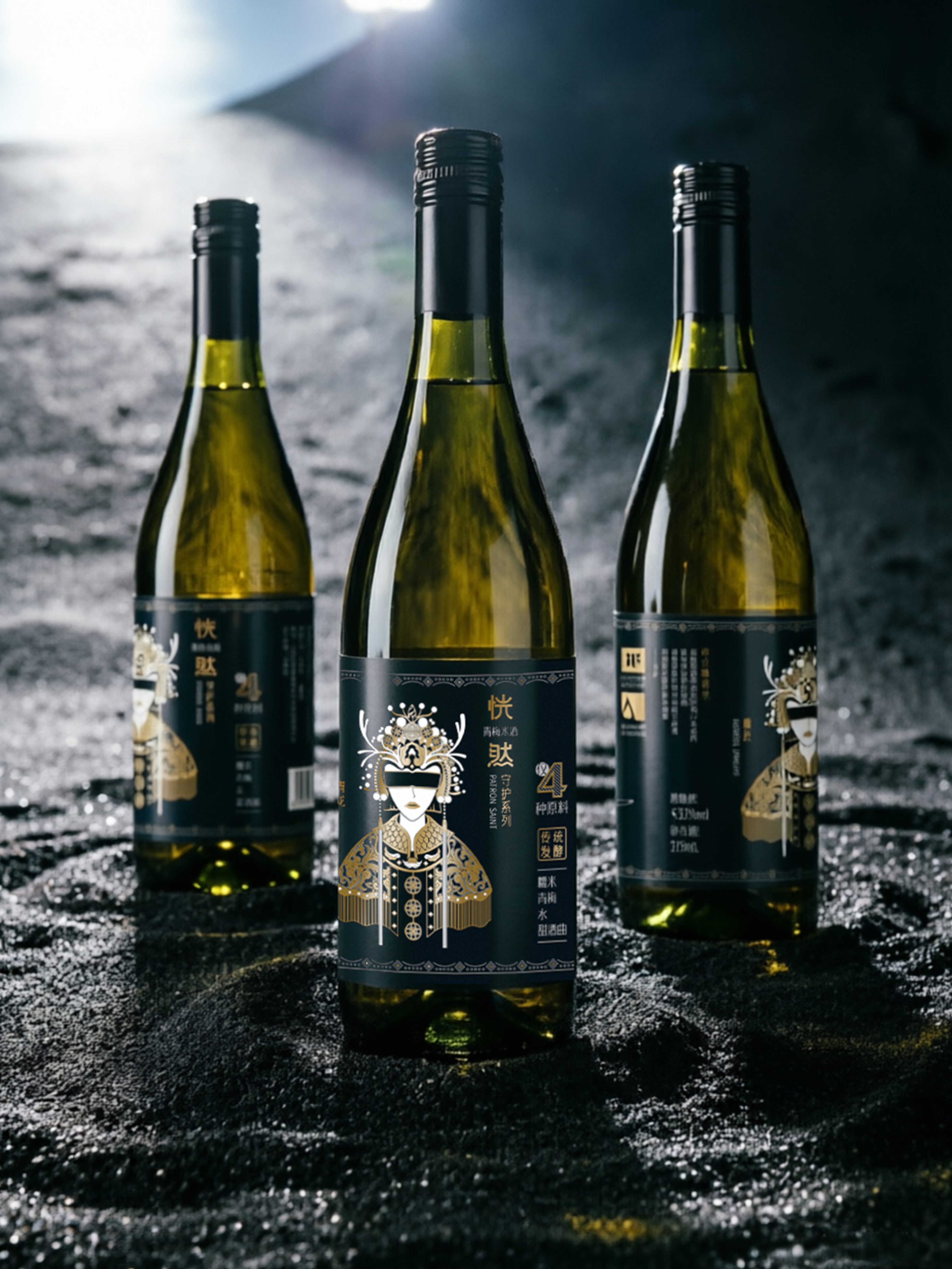 Wine packaging，Chinese style，plane，Zeng Ling，Moment creativity，