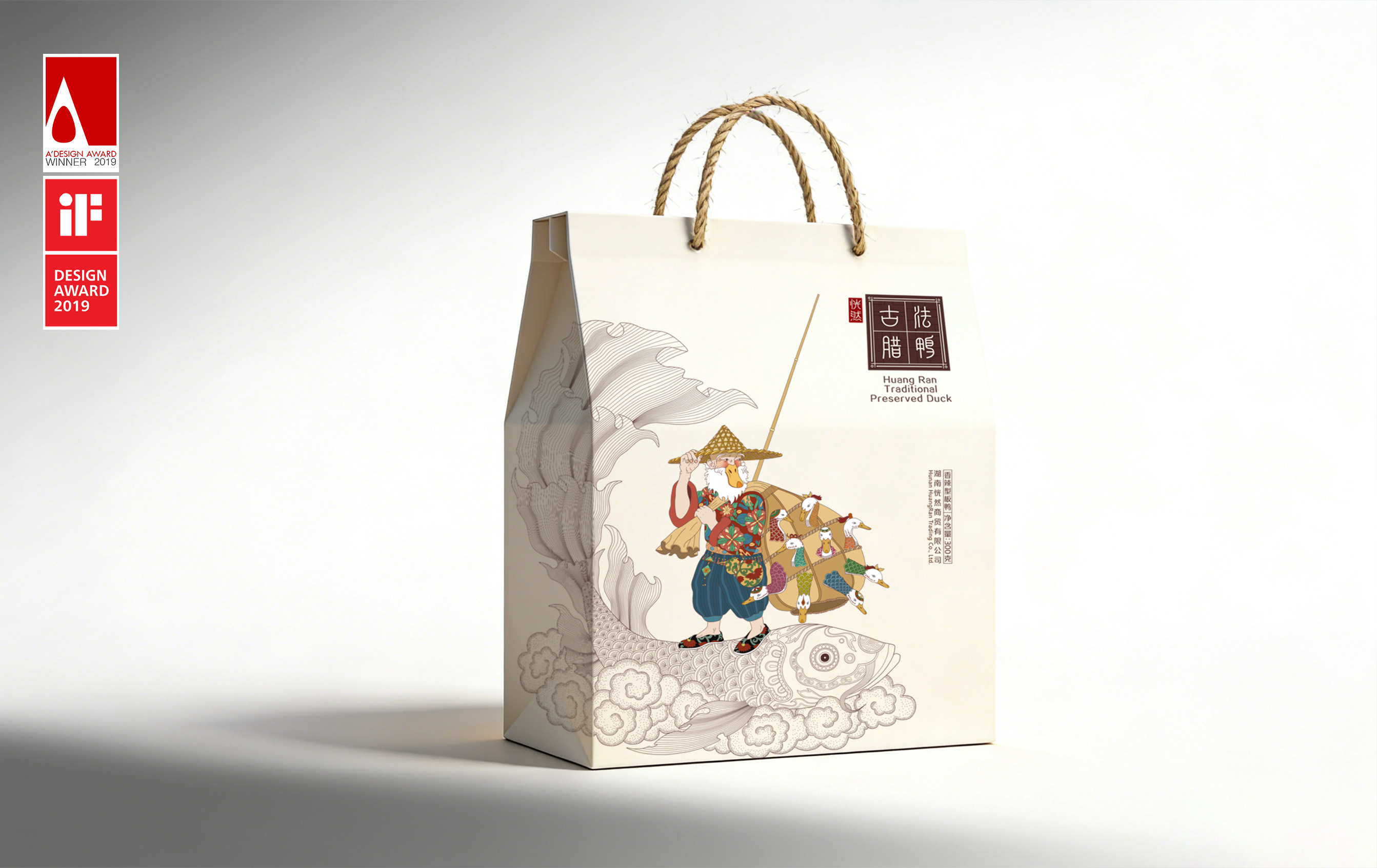 Zeng Ling，Moment creativity，Suddenly, the ancient French cured duck，packing design，Food packaging，Chinese style，