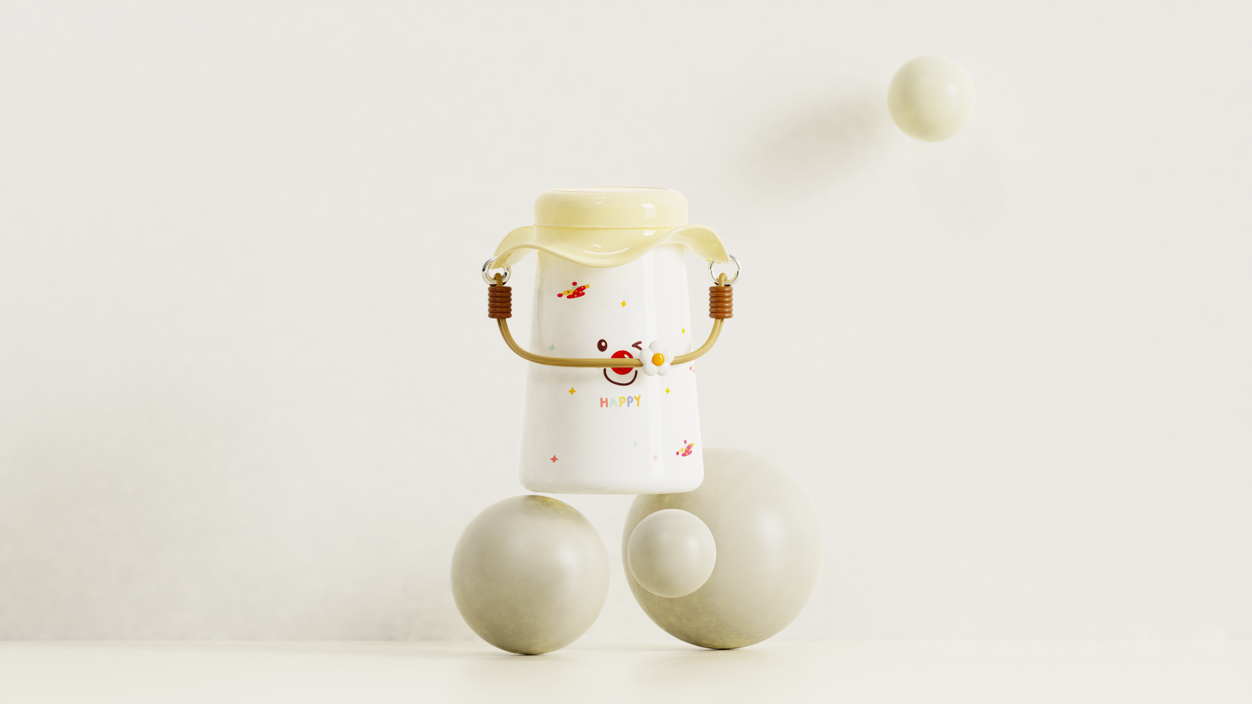 glass，Hat，children，Drinking cup，dopamine，product design，