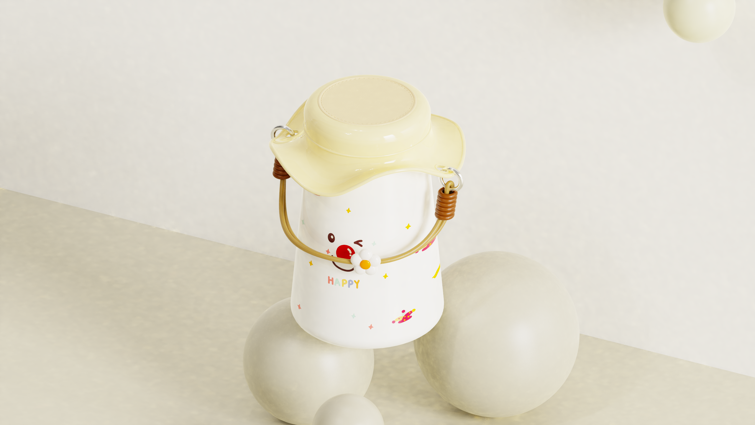 glass，Hat，children，Drinking cup，dopamine，product design，