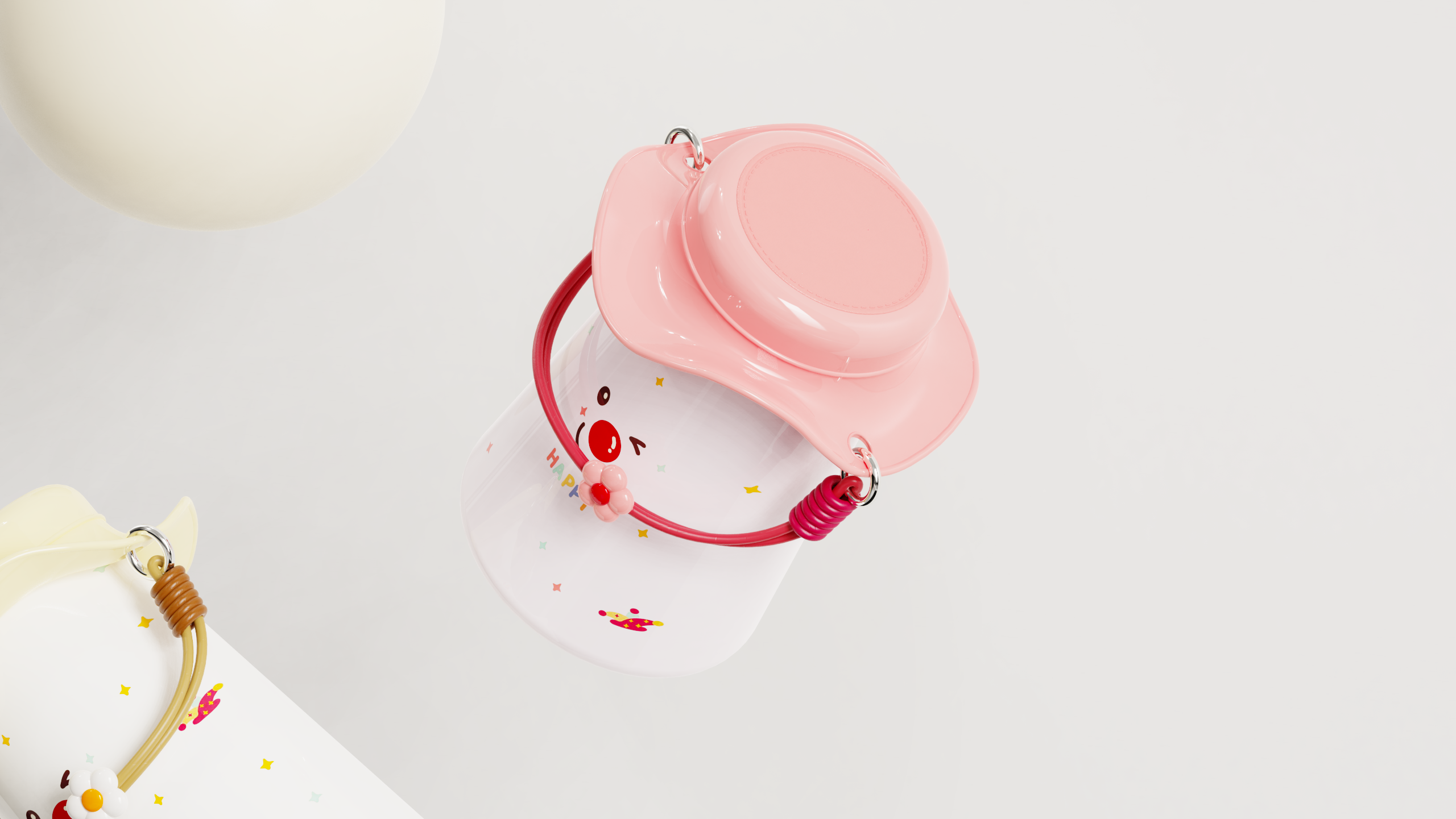 glass，Hat，children，Drinking cup，dopamine，product design，