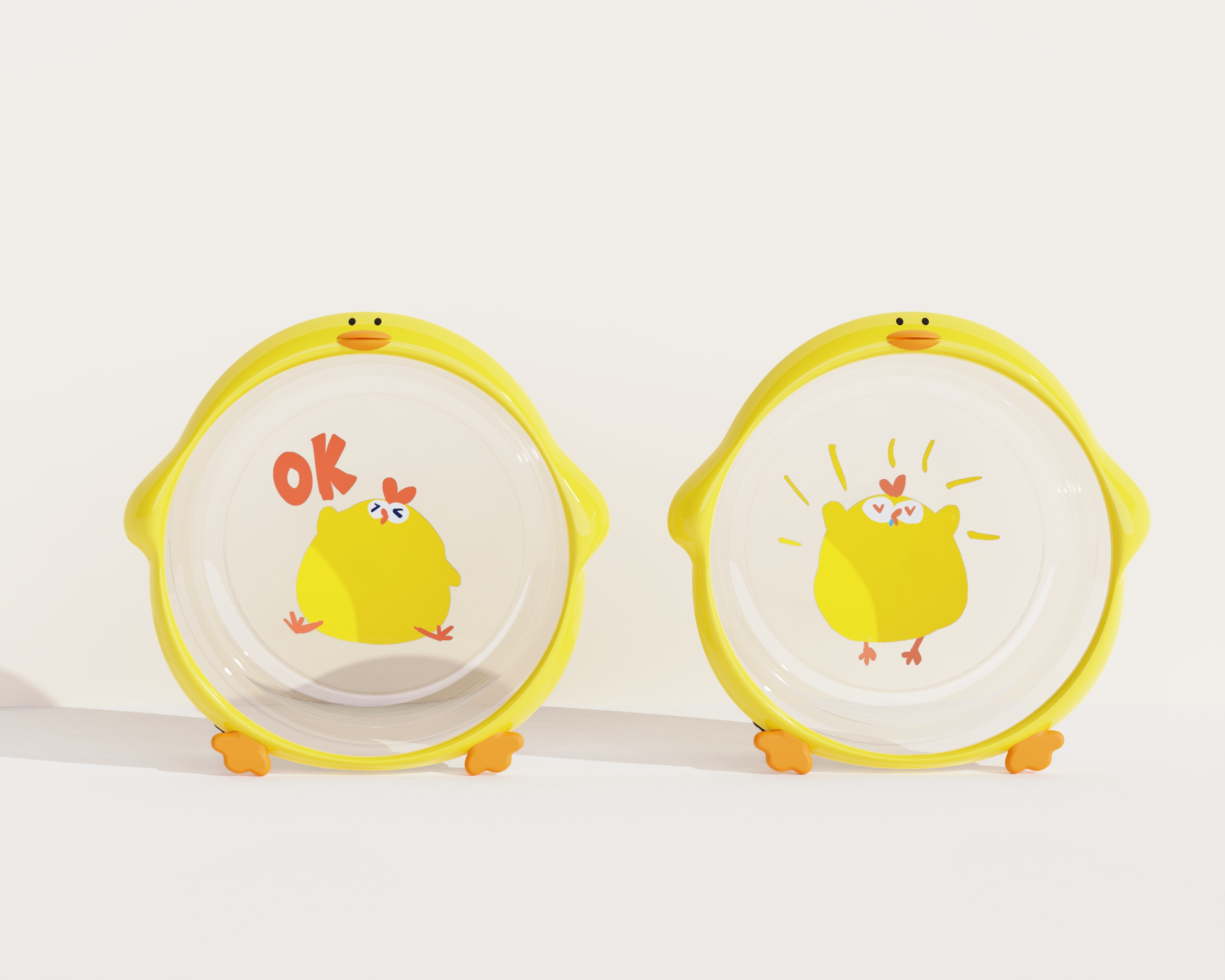 washbasin design，cartoon chick，Dundun Chicken，Housewear & Furnishings，Cartoon washbasin，