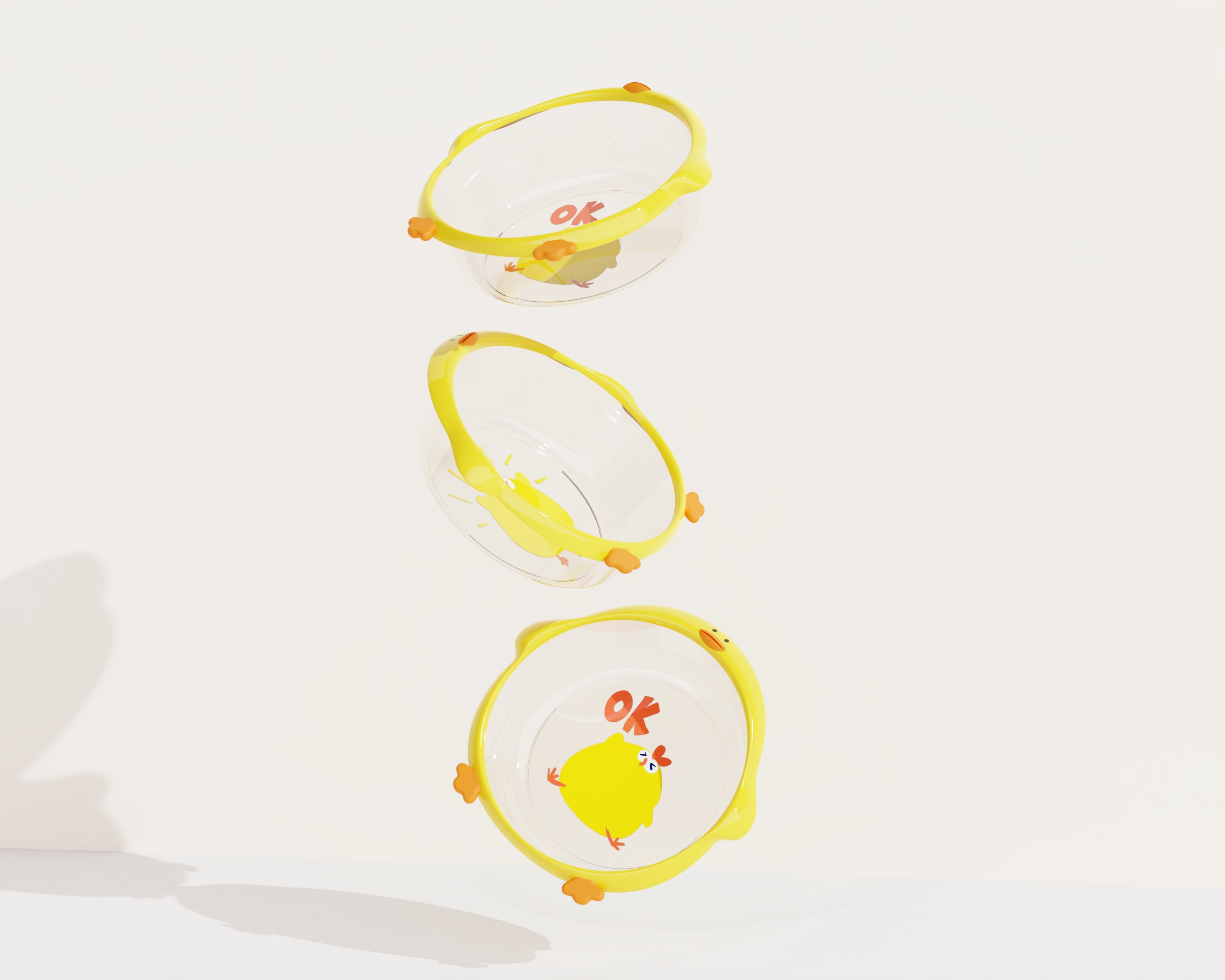 washbasin design，cartoon chick，Dundun Chicken，Housewear & Furnishings，Cartoon washbasin，