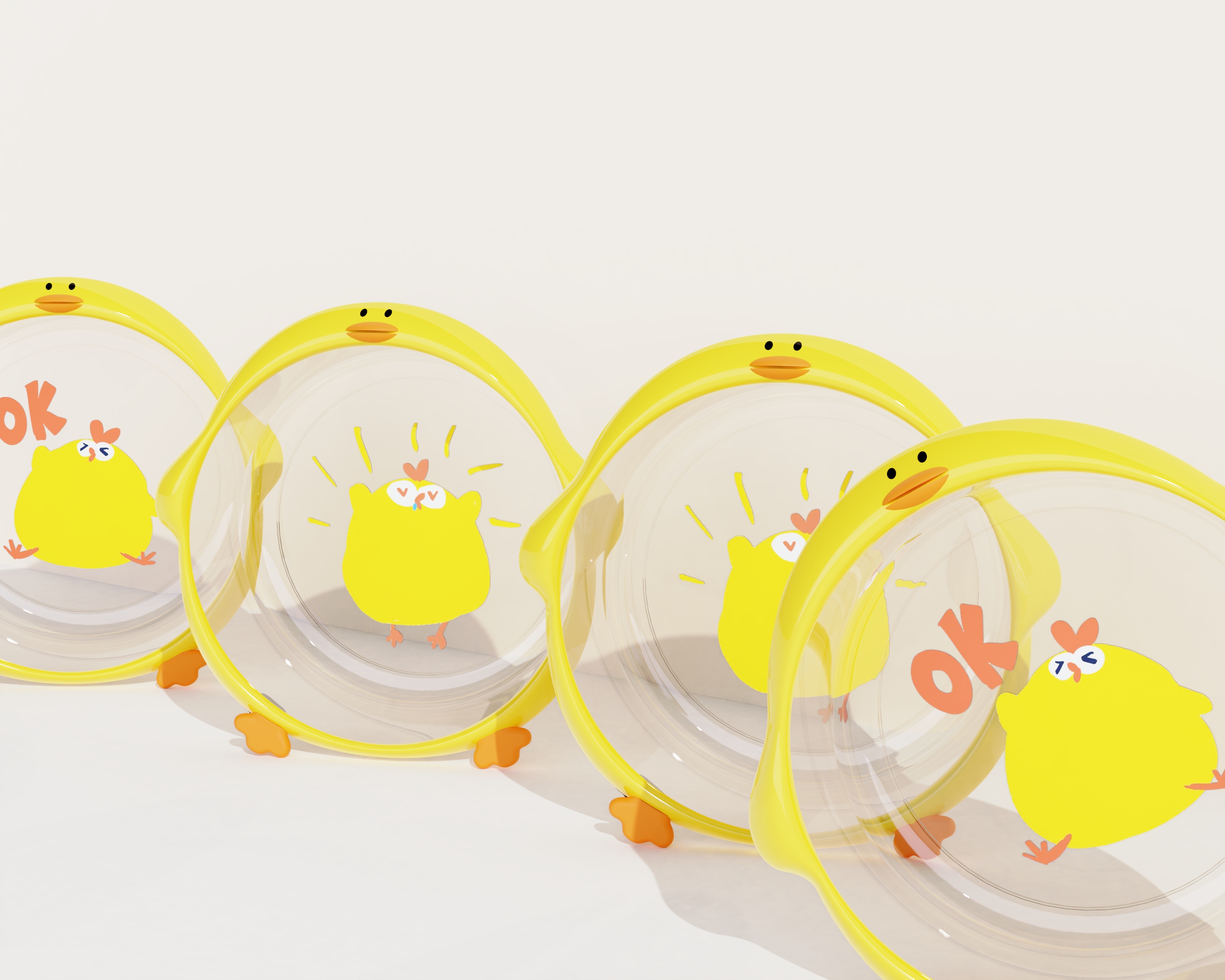 washbasin design，cartoon chick，Dundun Chicken，Housewear & Furnishings，Cartoon washbasin，