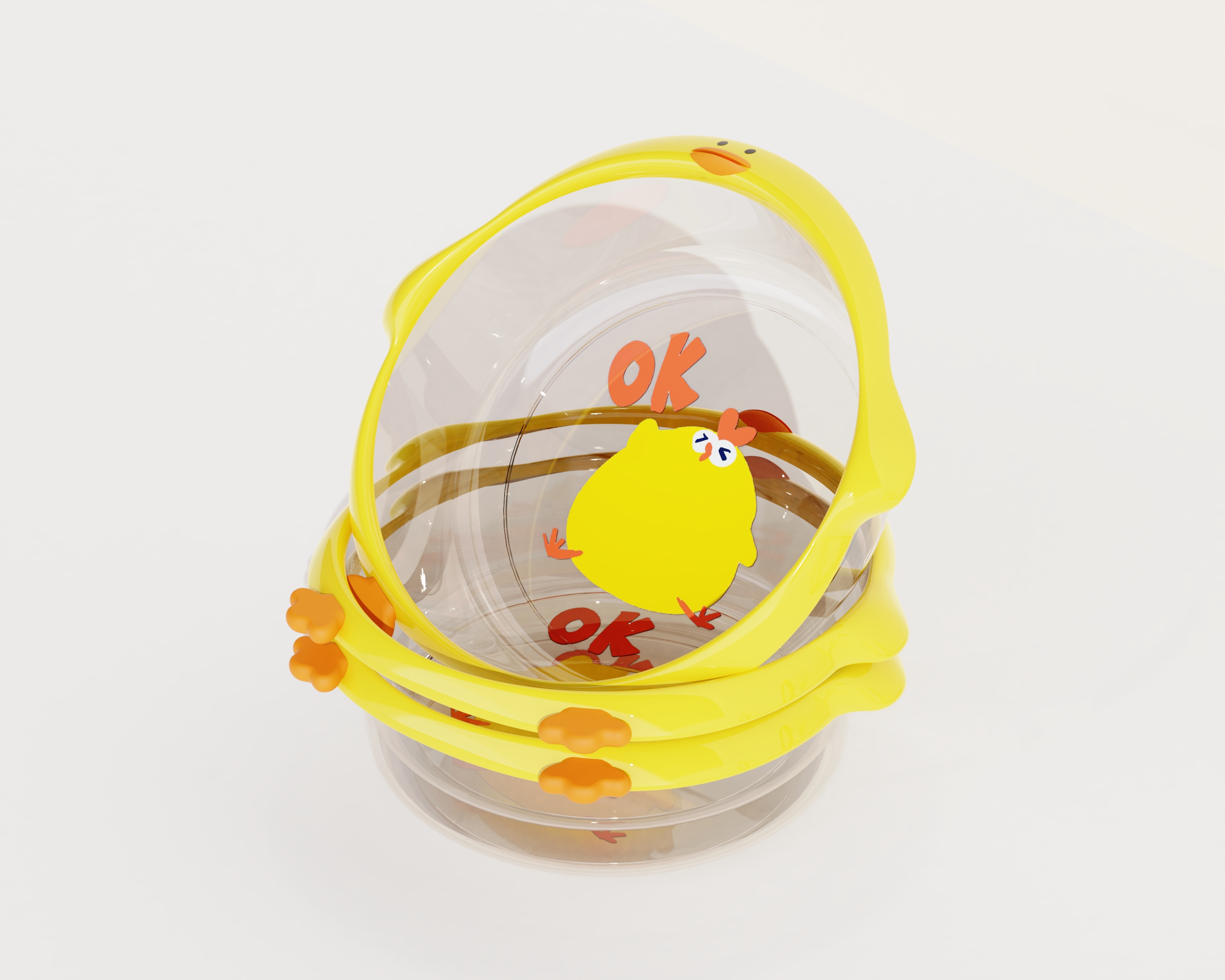 washbasin design，cartoon chick，Dundun Chicken，Housewear & Furnishings，Cartoon washbasin，