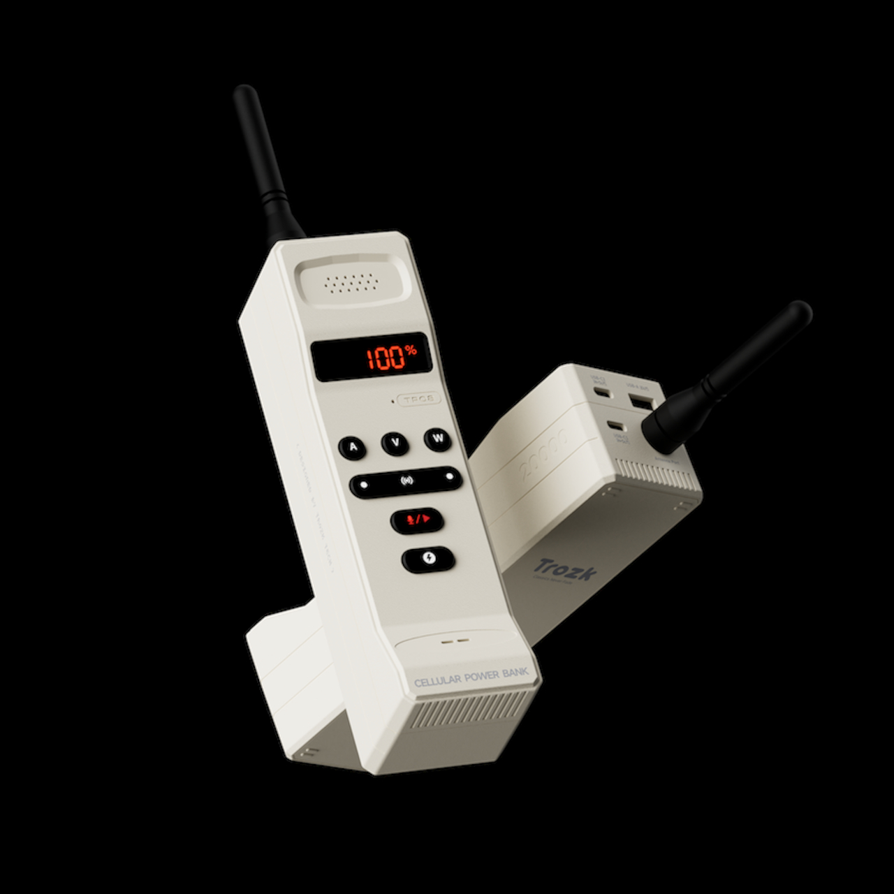 Retro charging treasure，Trozk，Portable Power ，Outdoor artifact，