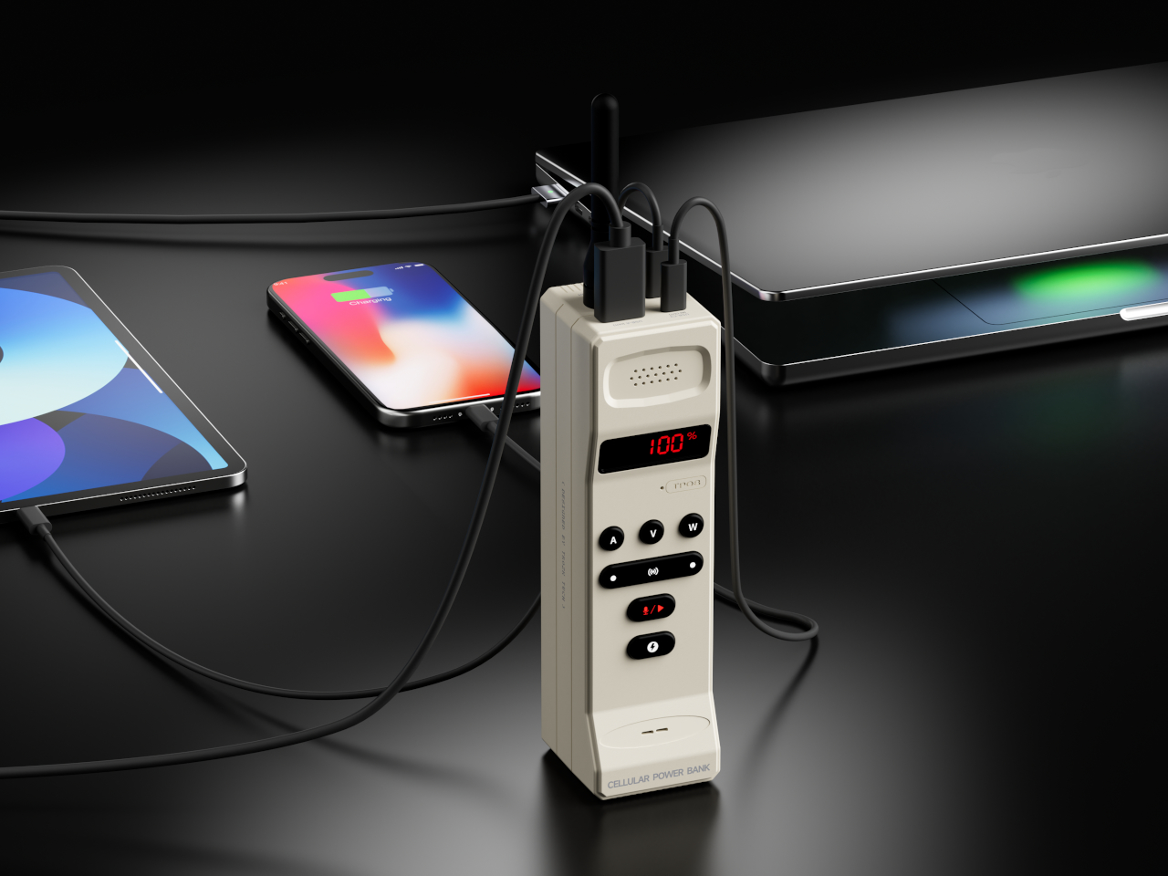 Retro charging treasure，Trozk，Portable Power ，Outdoor artifact，