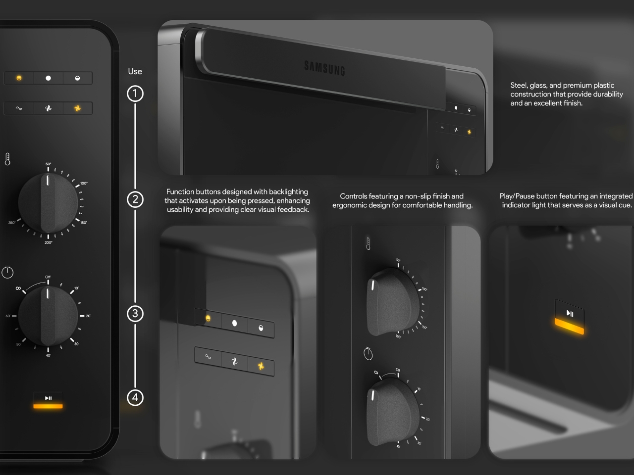 Minimalist Oven，Kitchen appliances，Table oven，samsung，