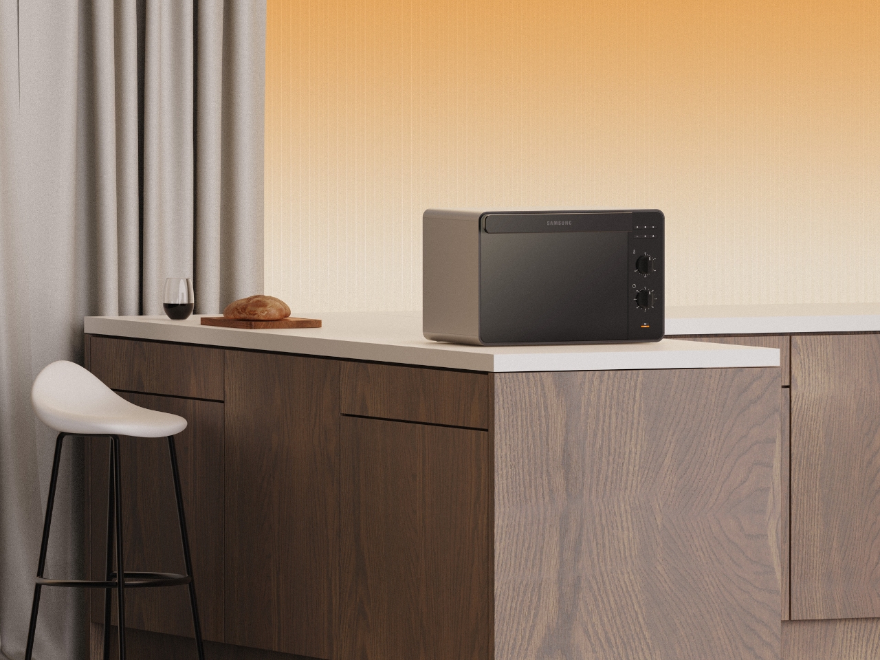 Minimalist Oven，Kitchen appliances，Table oven，samsung，