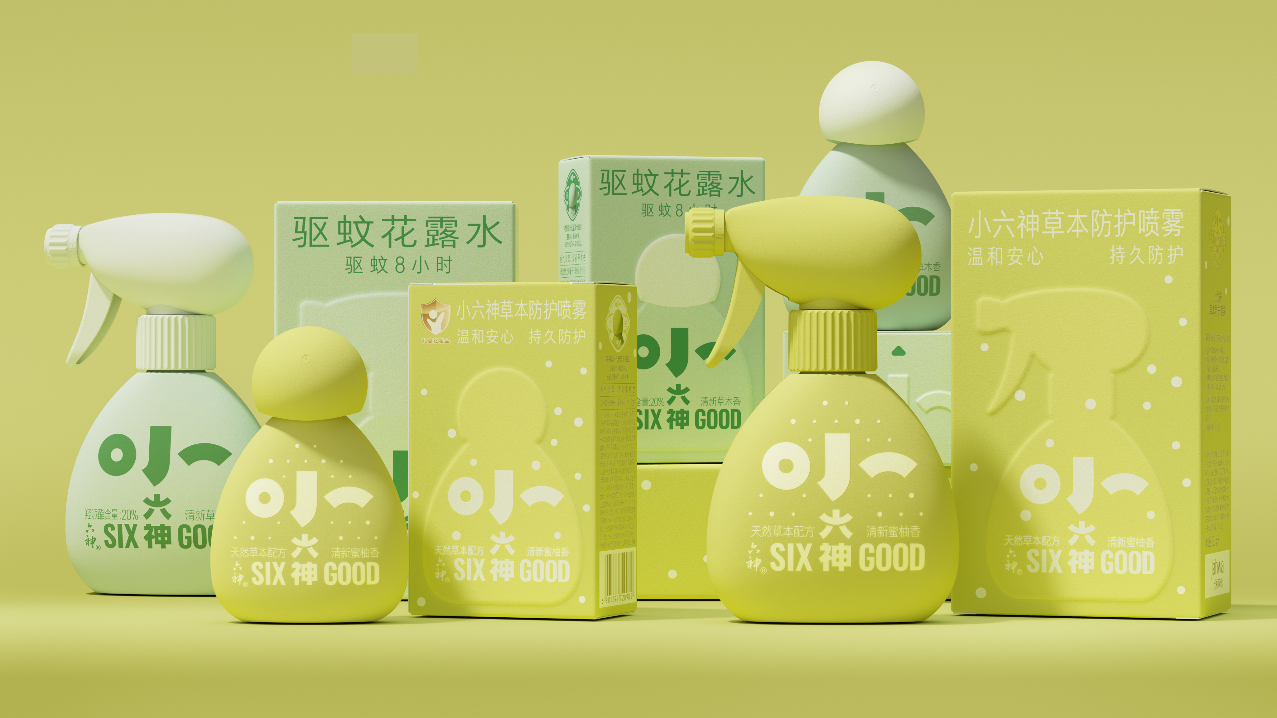 packing design，Design，Shanghai Jahwa，The Six Gods，Pan Hu Design，