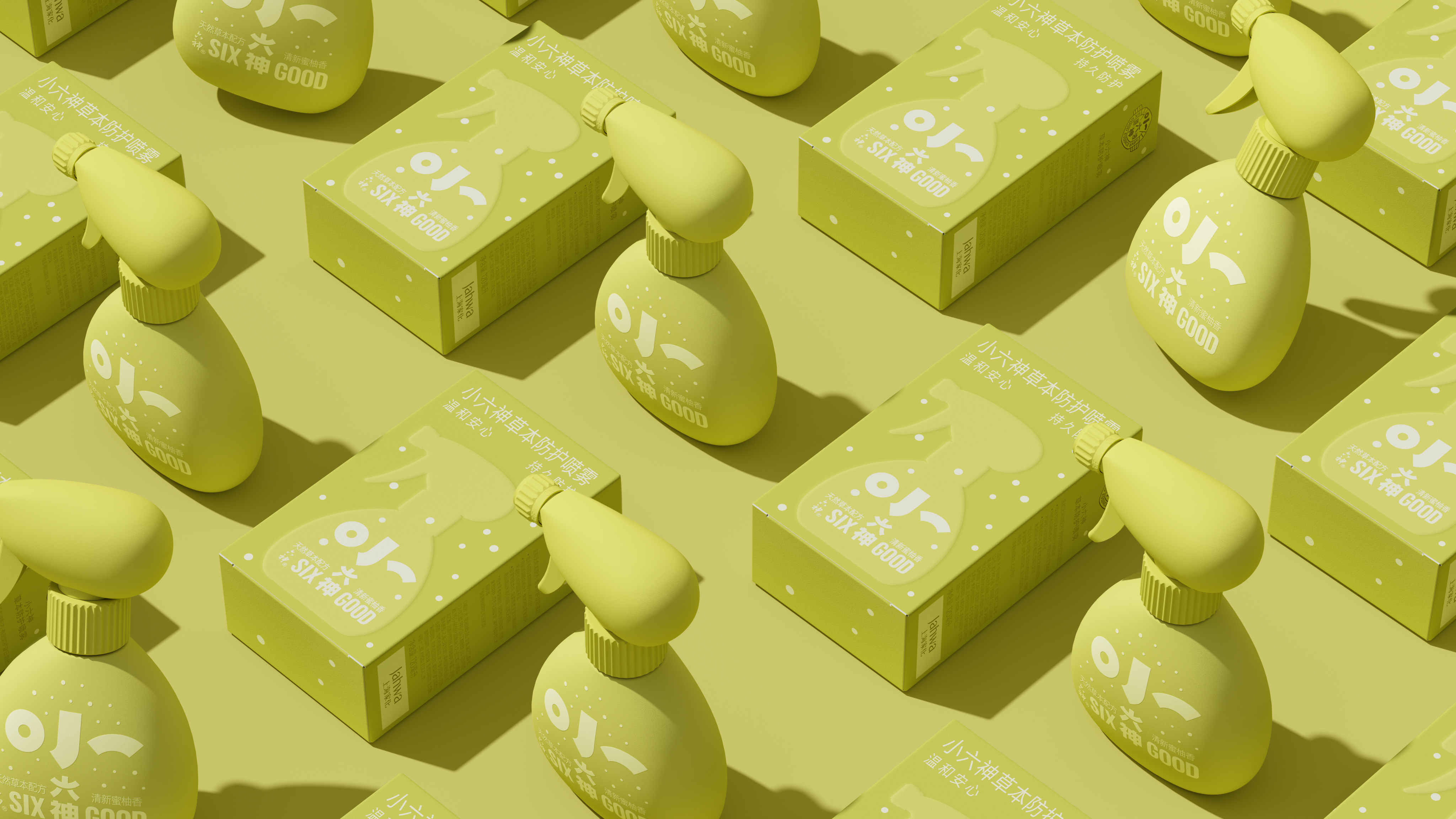 packing design，Design，Shanghai Jahwa，The Six Gods，Pan Hu Design，