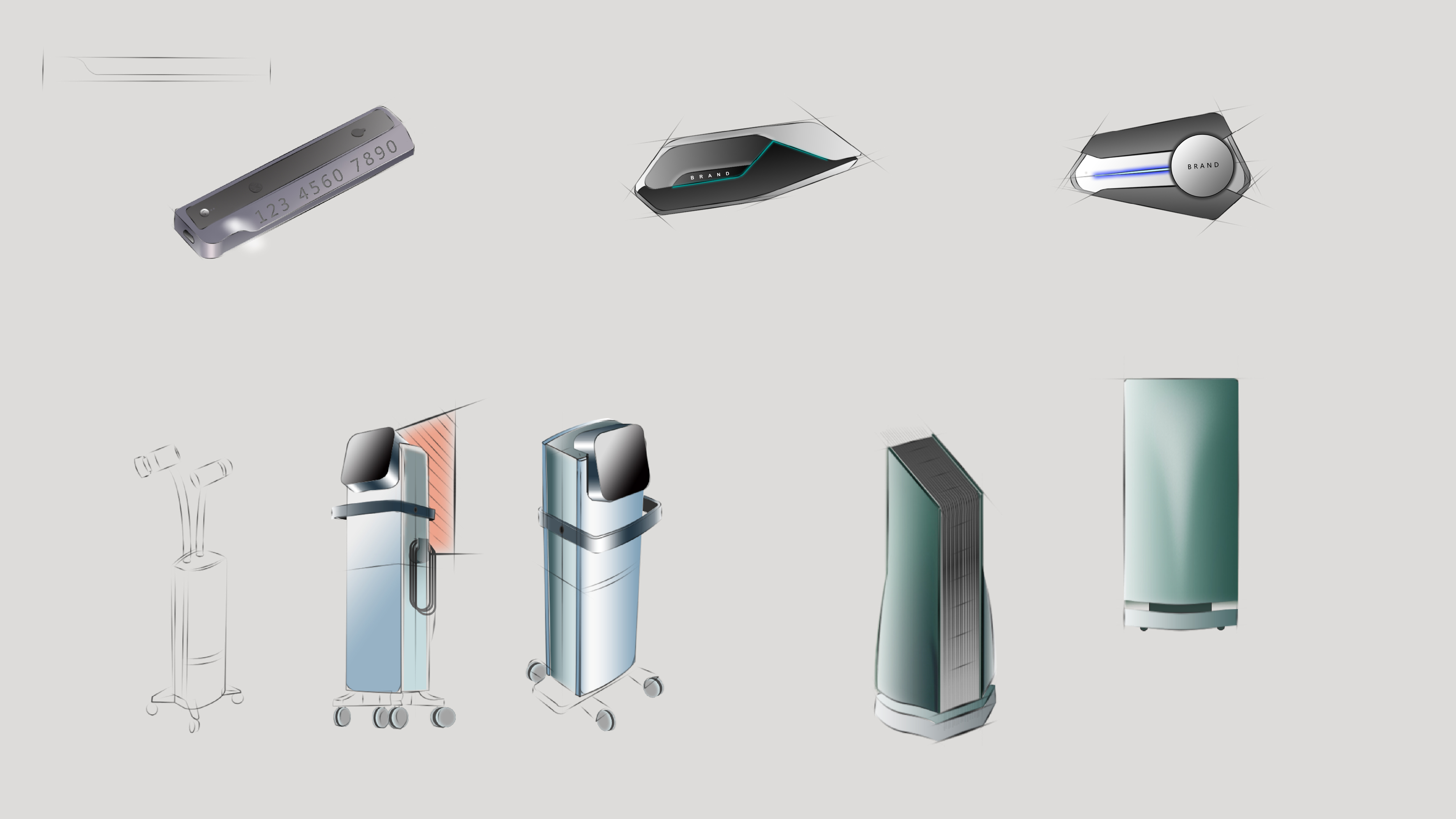 Fan，Hand warmer，Render，Appearance design，