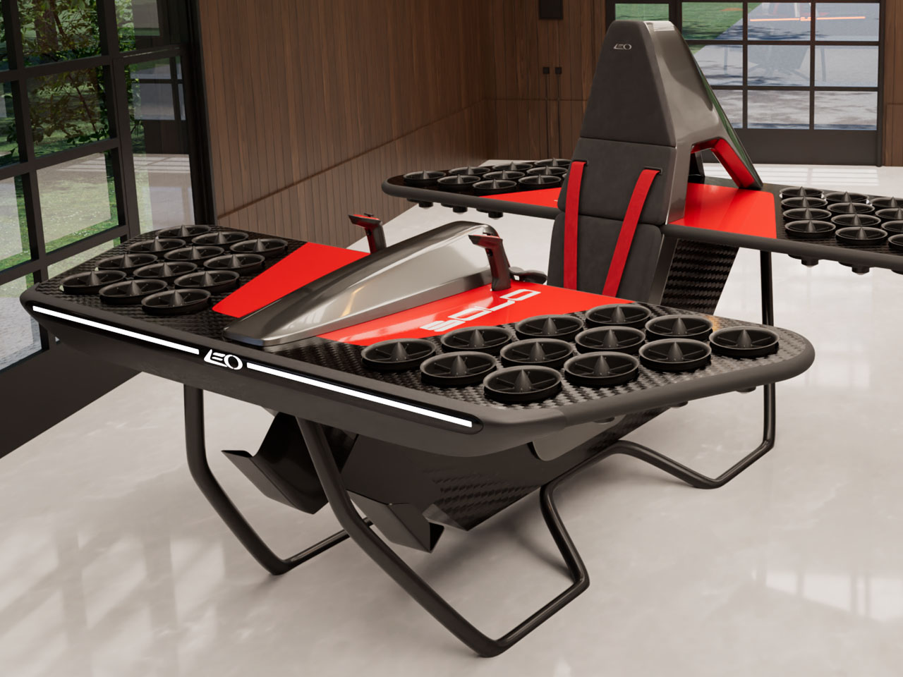 LEO Solo Jetbike，Single electric flying motorcycle，vehicle，originality，