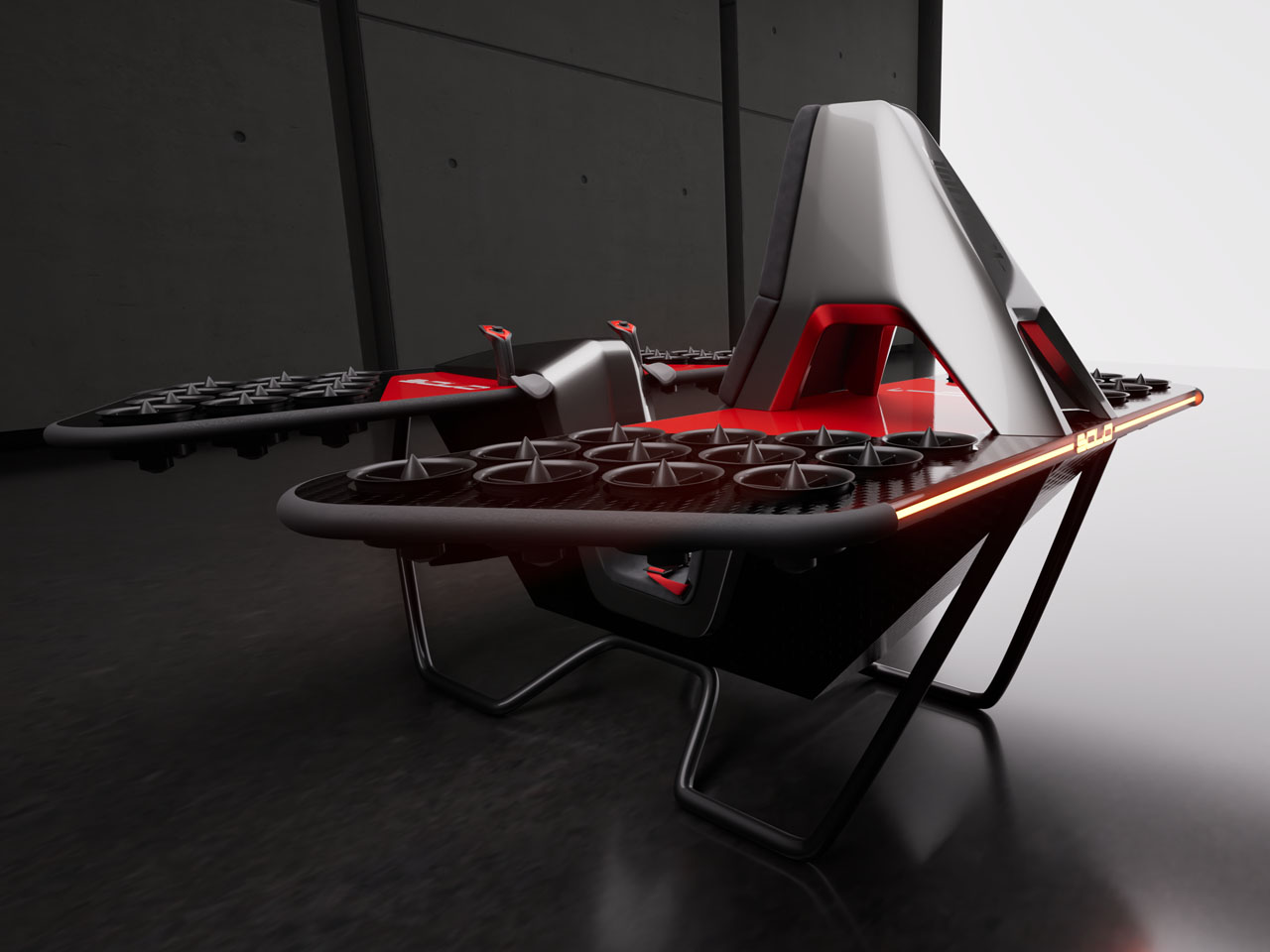 LEO Solo Jetbike，Single electric flying motorcycle，vehicle，originality，