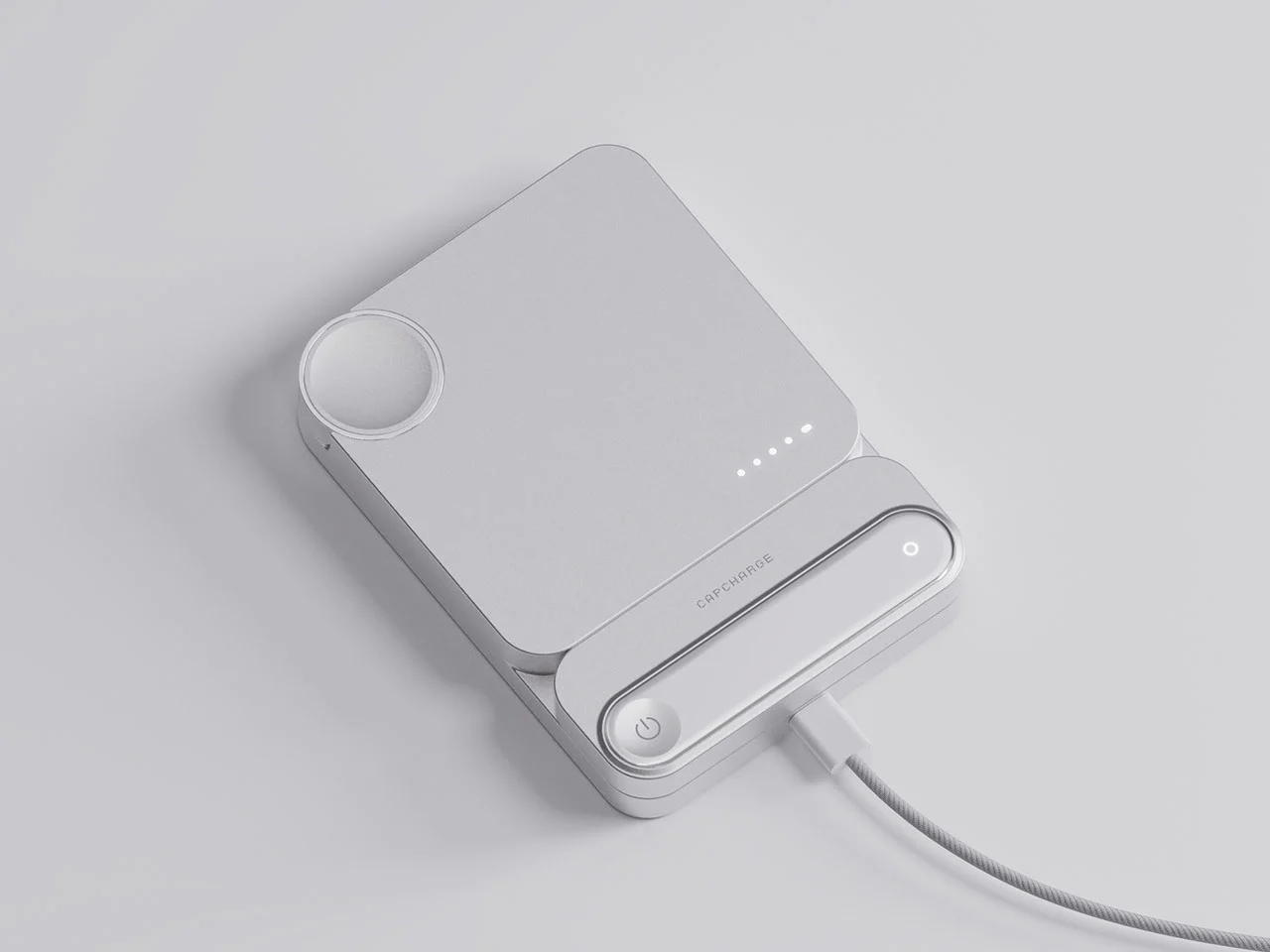 Modular charging treasure，Magnetic Split，CapCharge，Multi-function charging，