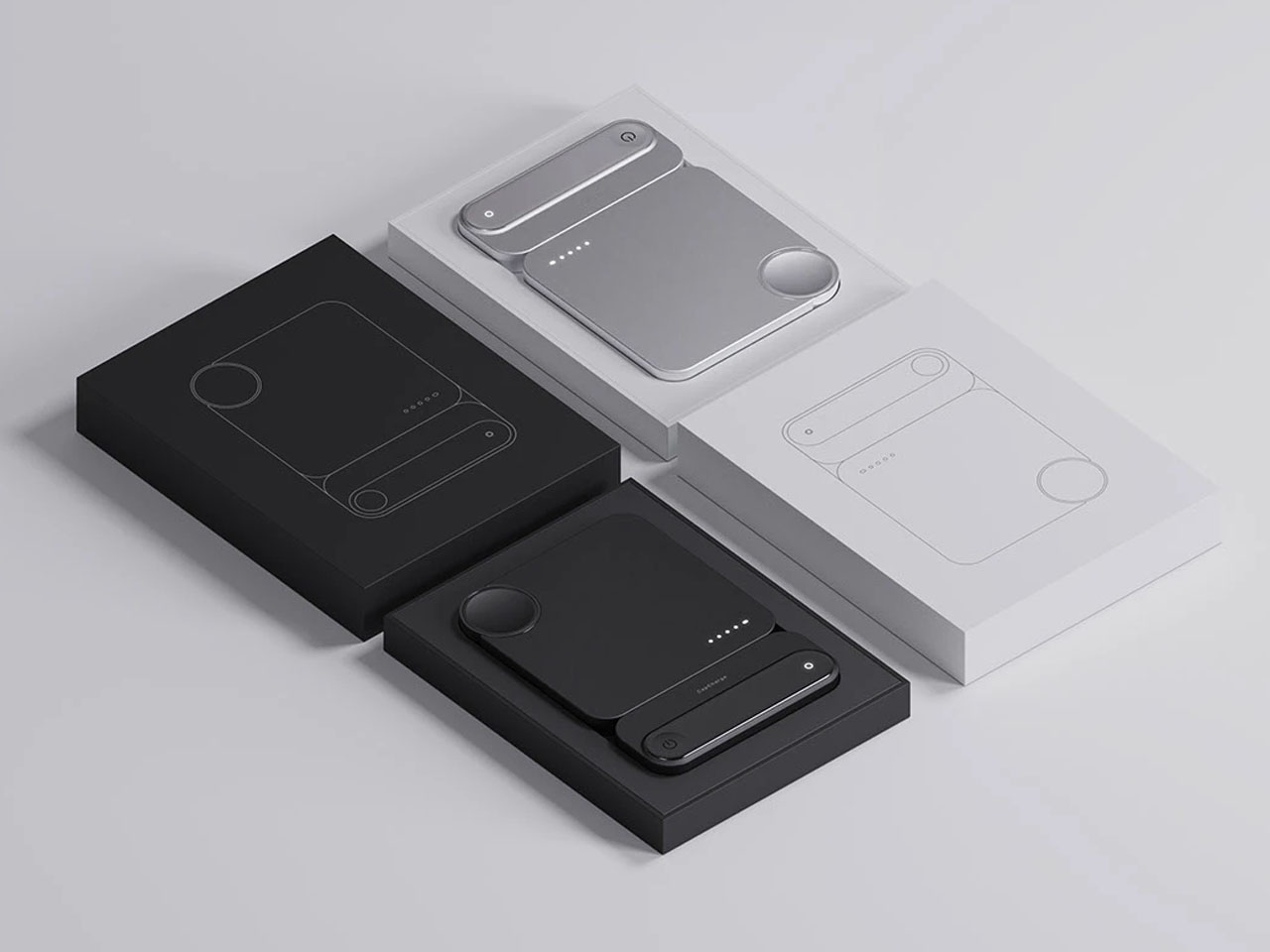 Modular charging treasure，Magnetic Split，CapCharge，Multi-function charging，