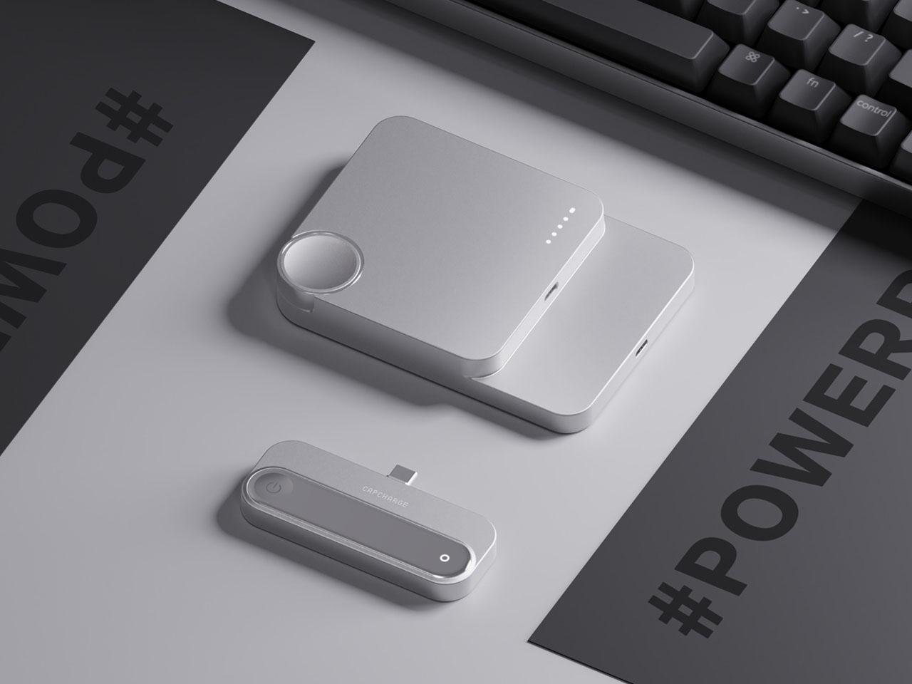 Modular charging treasure，Magnetic Split，CapCharge，Multi-function charging，