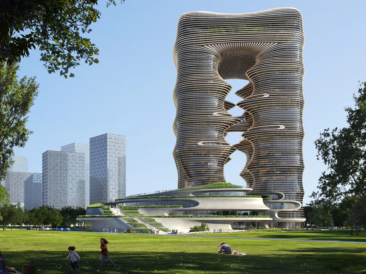 Zaha Architects，Yidan Center，Shenzhen Landmark，ZHA，
