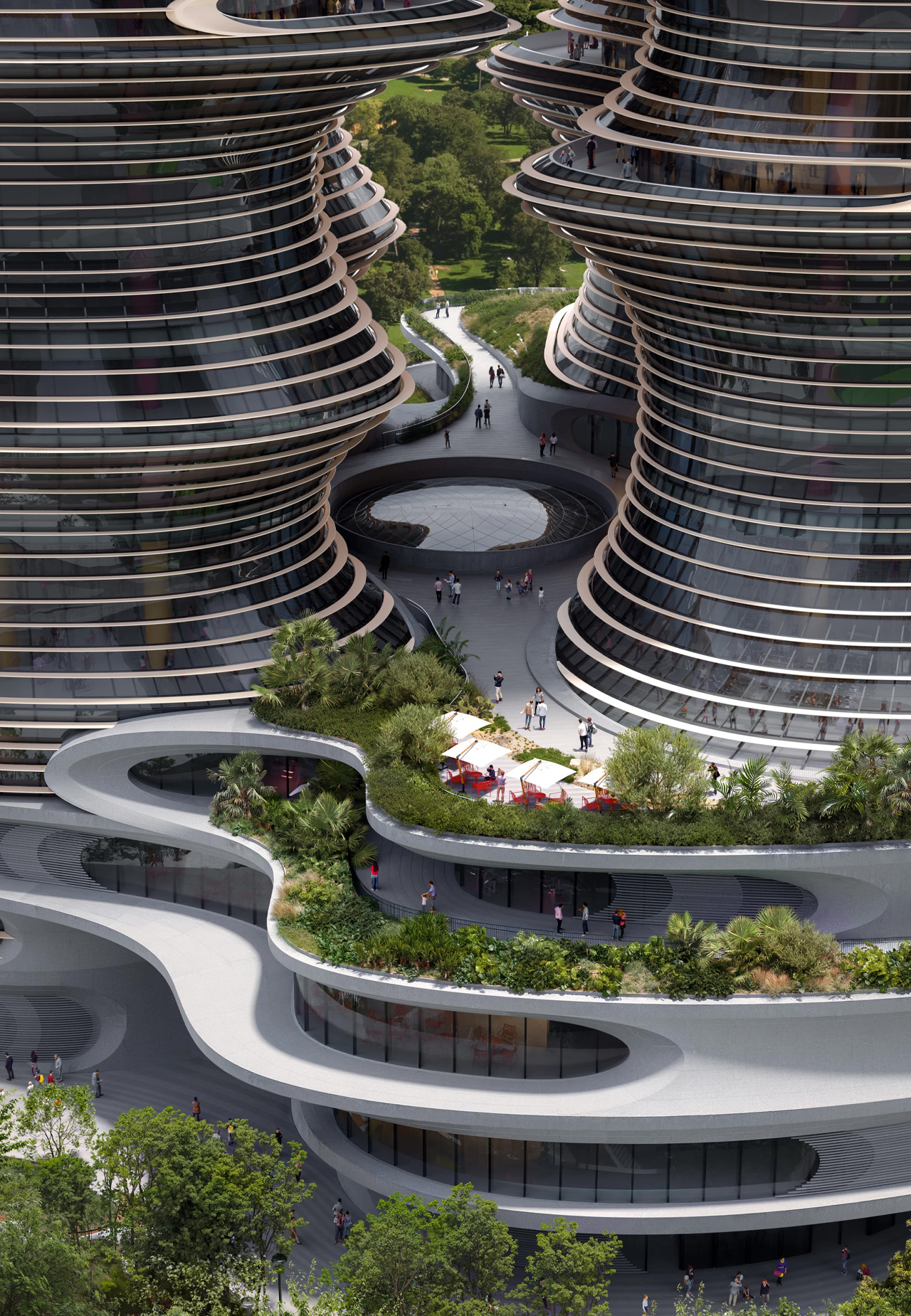 Zaha Architects，Yidan Center，Shenzhen Landmark，ZHA，