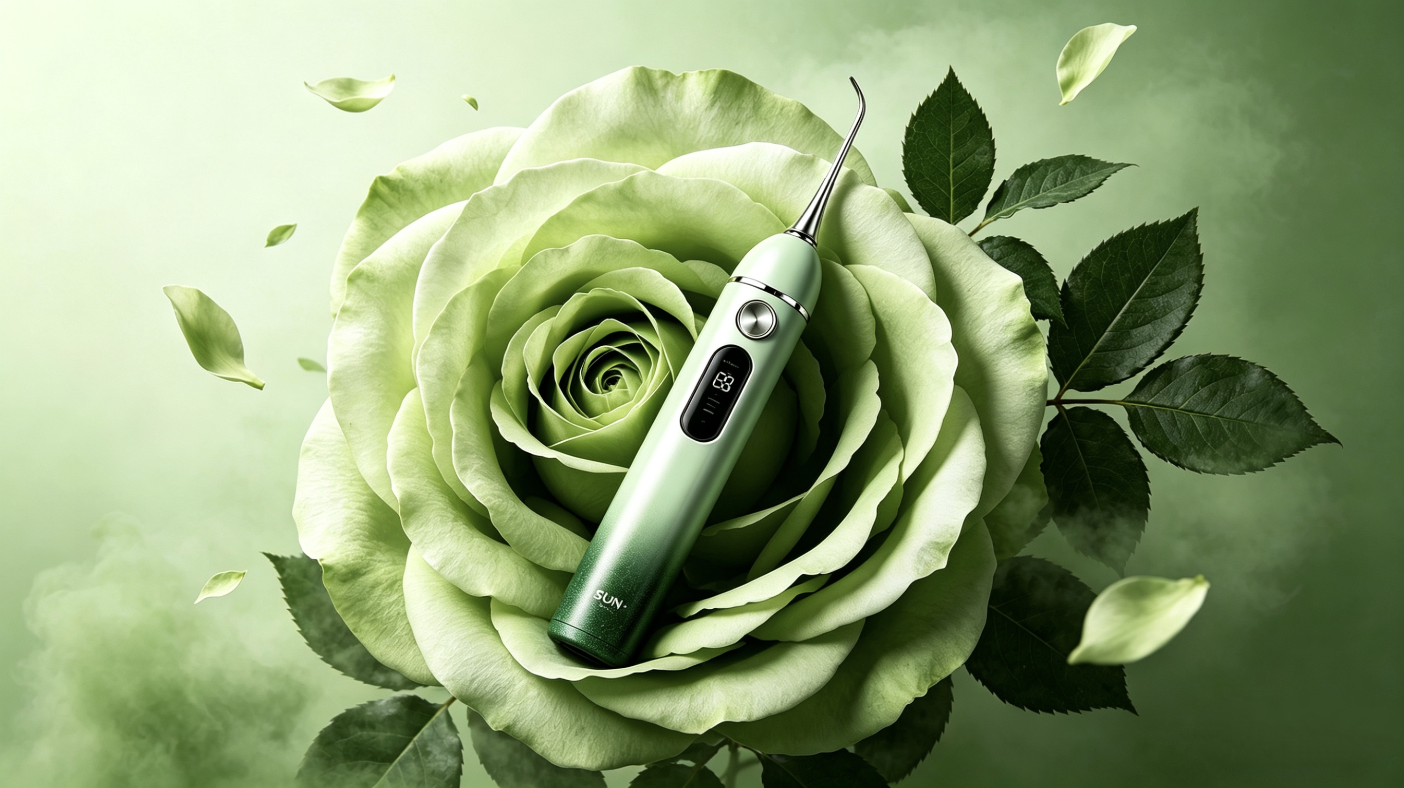 pure white，ultrasonic，Dental cleaner，