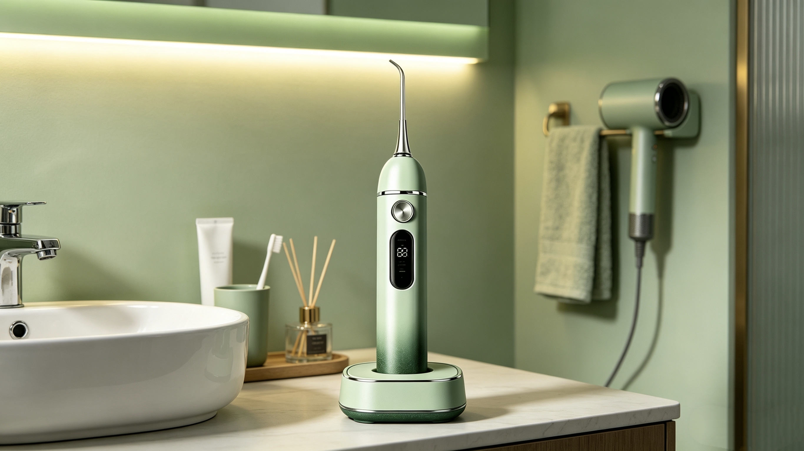 pure white，ultrasonic，Dental cleaner，