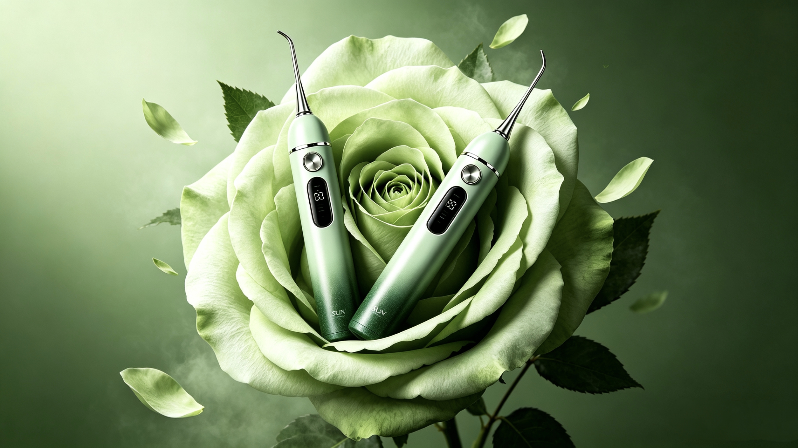 pure white，ultrasonic，Dental cleaner，