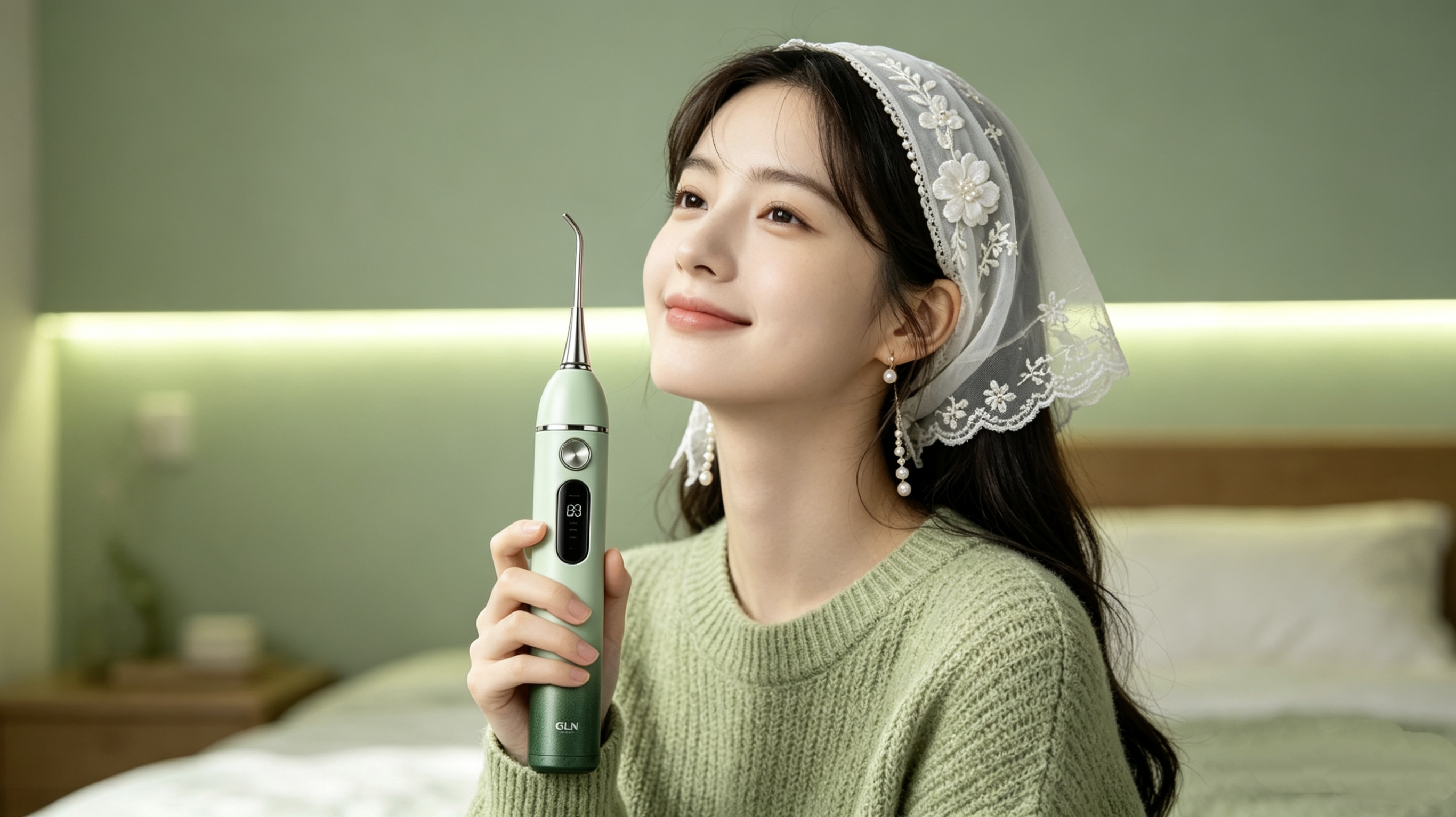 pure white，ultrasonic，Dental cleaner，