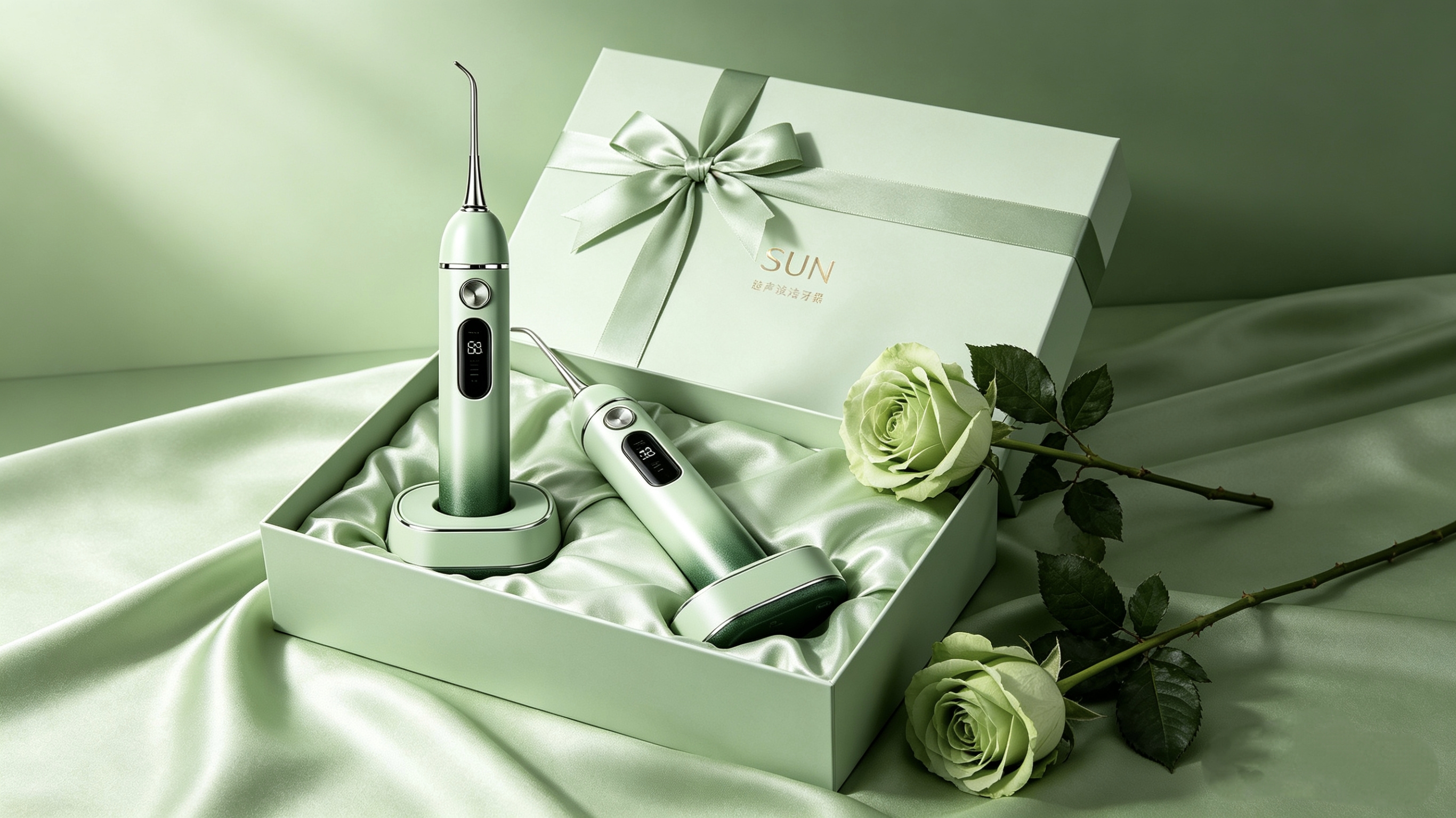 pure white，ultrasonic，Dental cleaner，