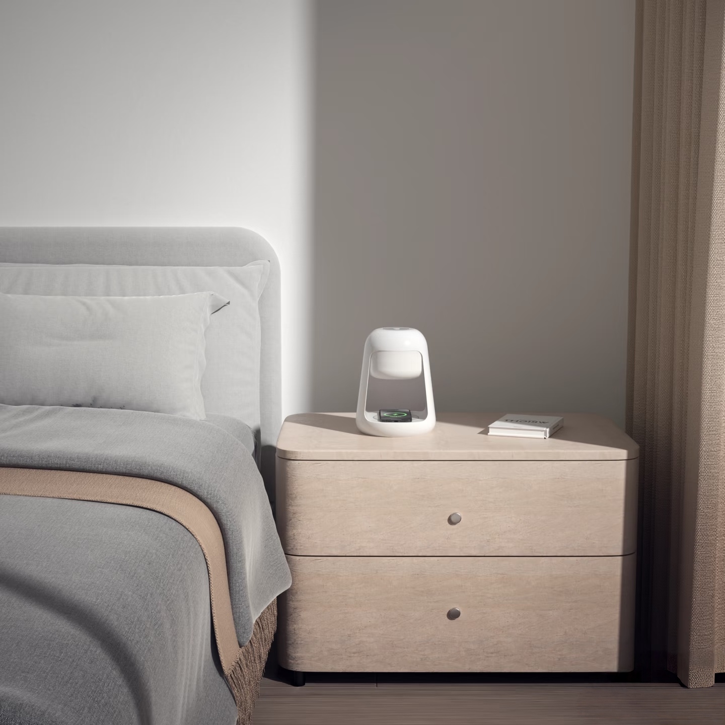 charging, bedside lamp，