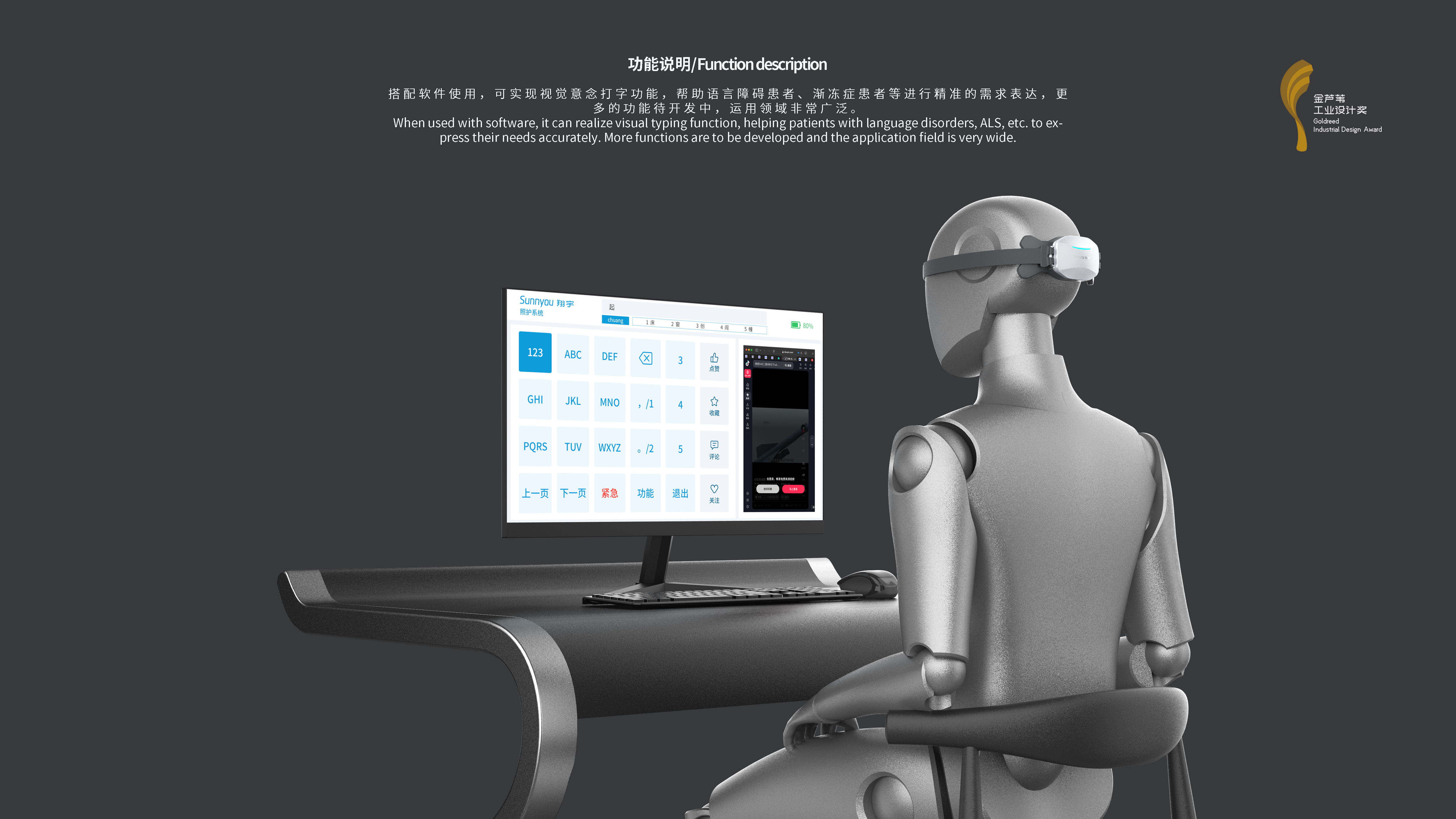 brain-computer interface system，Non-intrusive，visual evoked potential，Mind control，