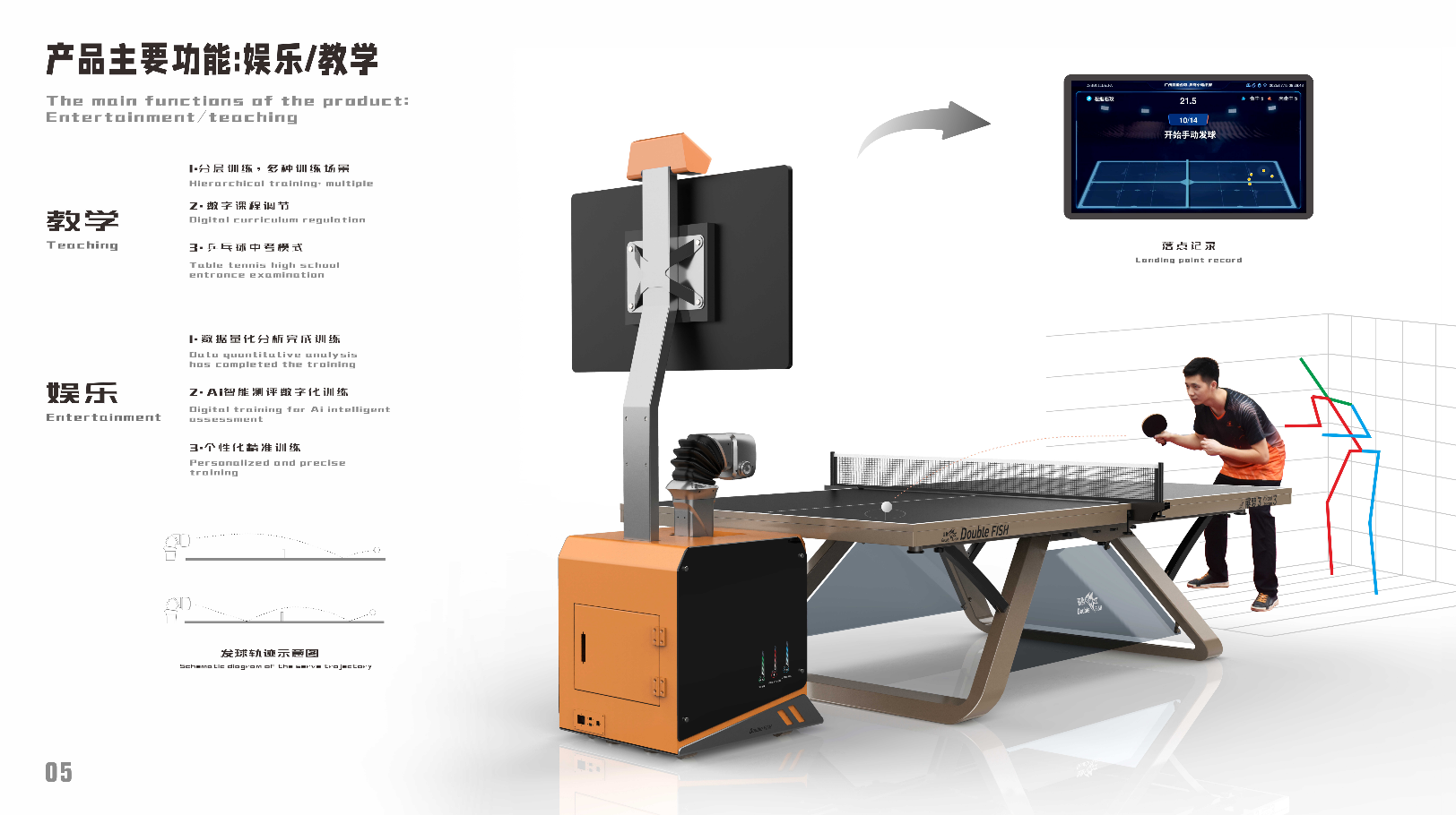 intelligence，ai，Sports equipment，Table tennis ball machine，fully automatic，