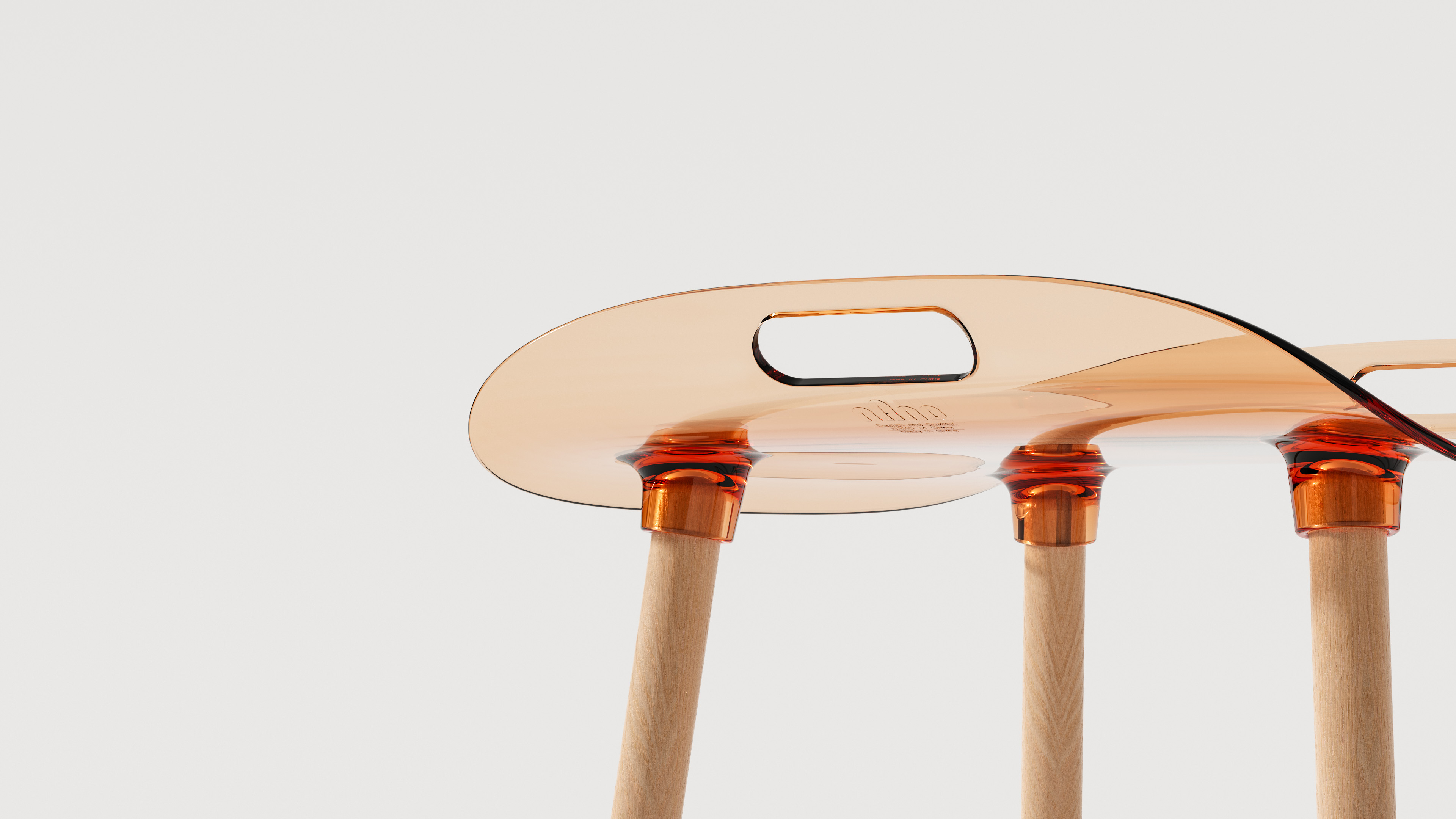 Calie Chair，Ergonomics，furniture，Household daily use，Acrylic，transparent，